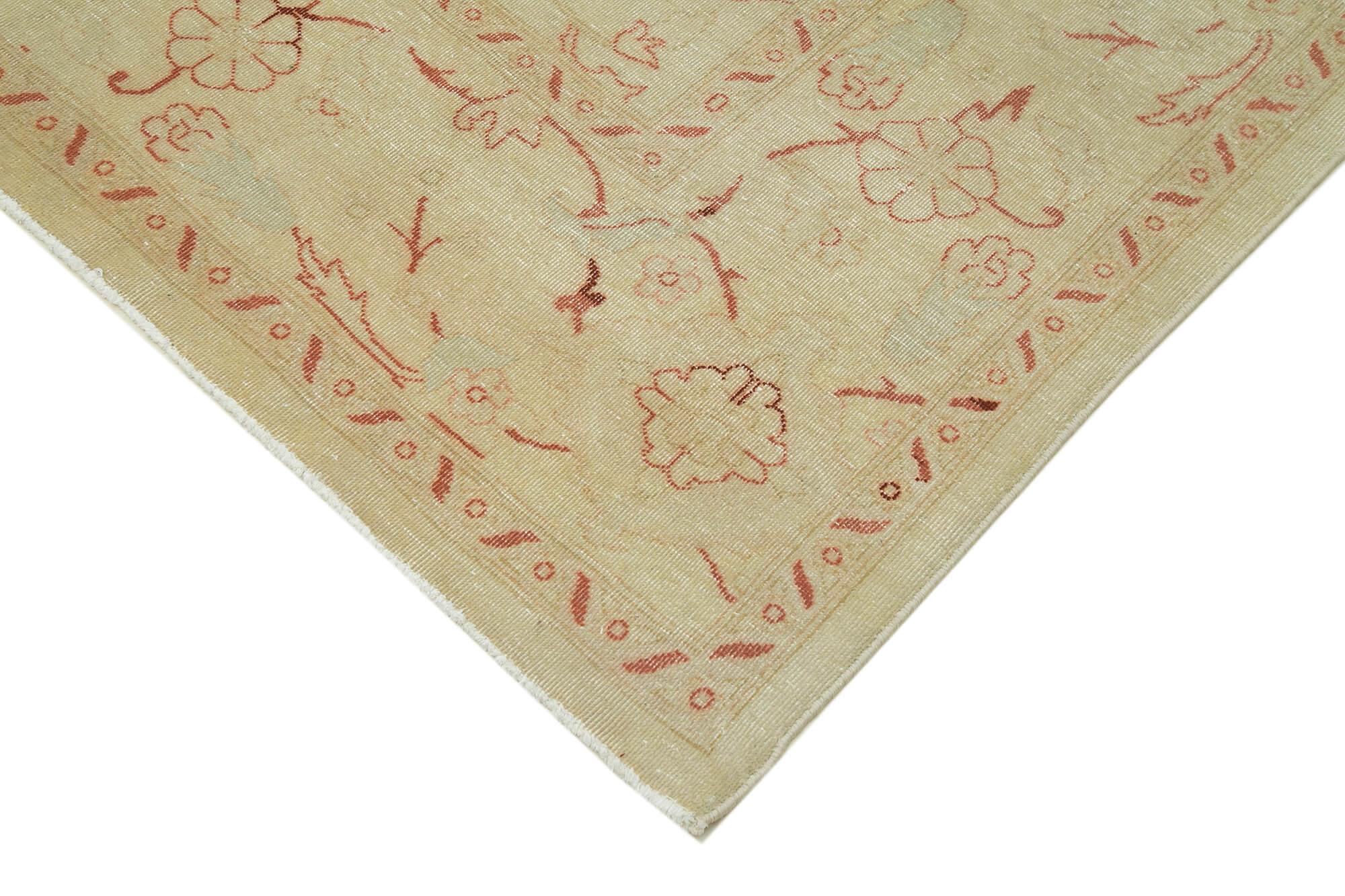 9 x 12 Beige Oushak Rug - 3310