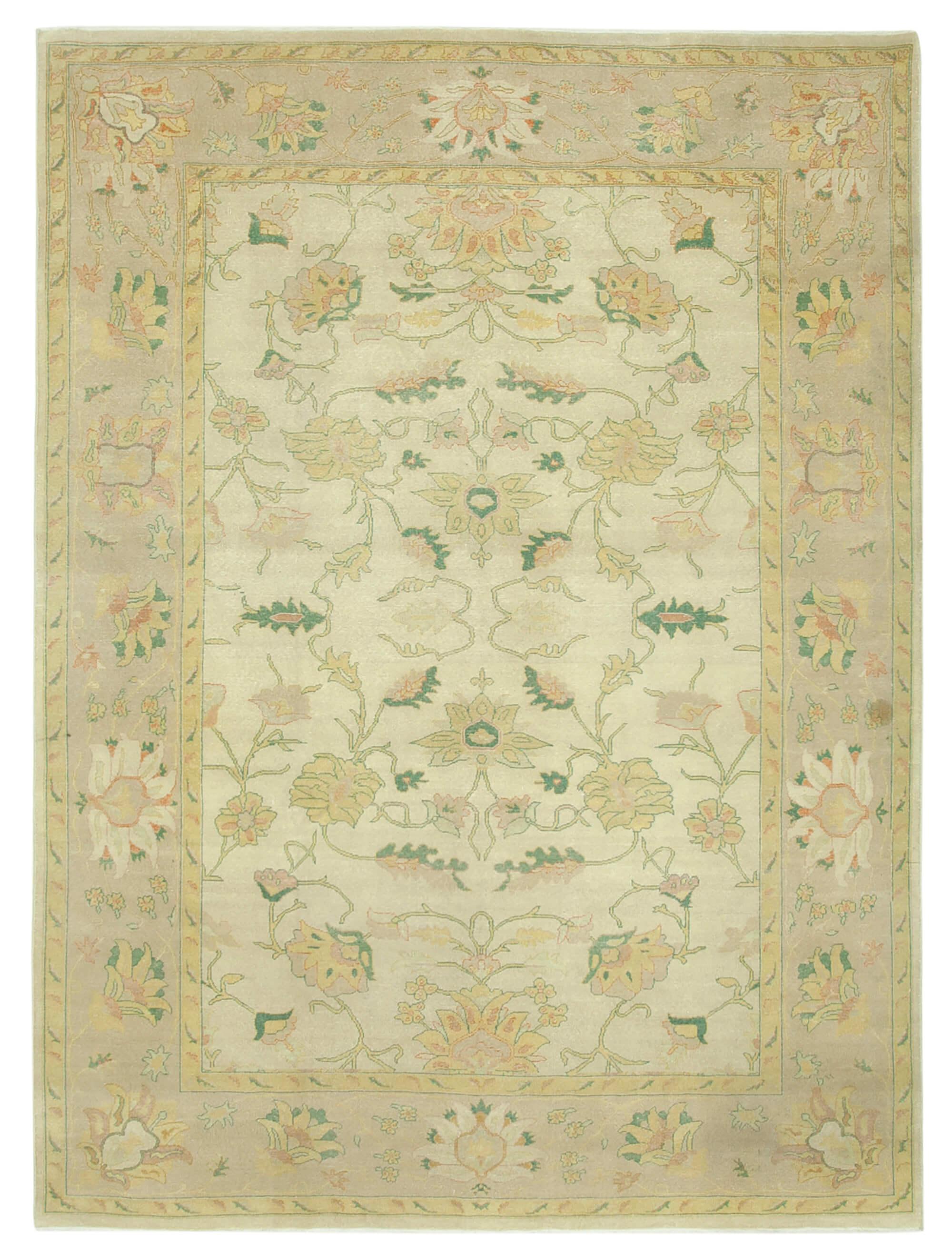 8 x 11 Beige Oushak Rug - 3312