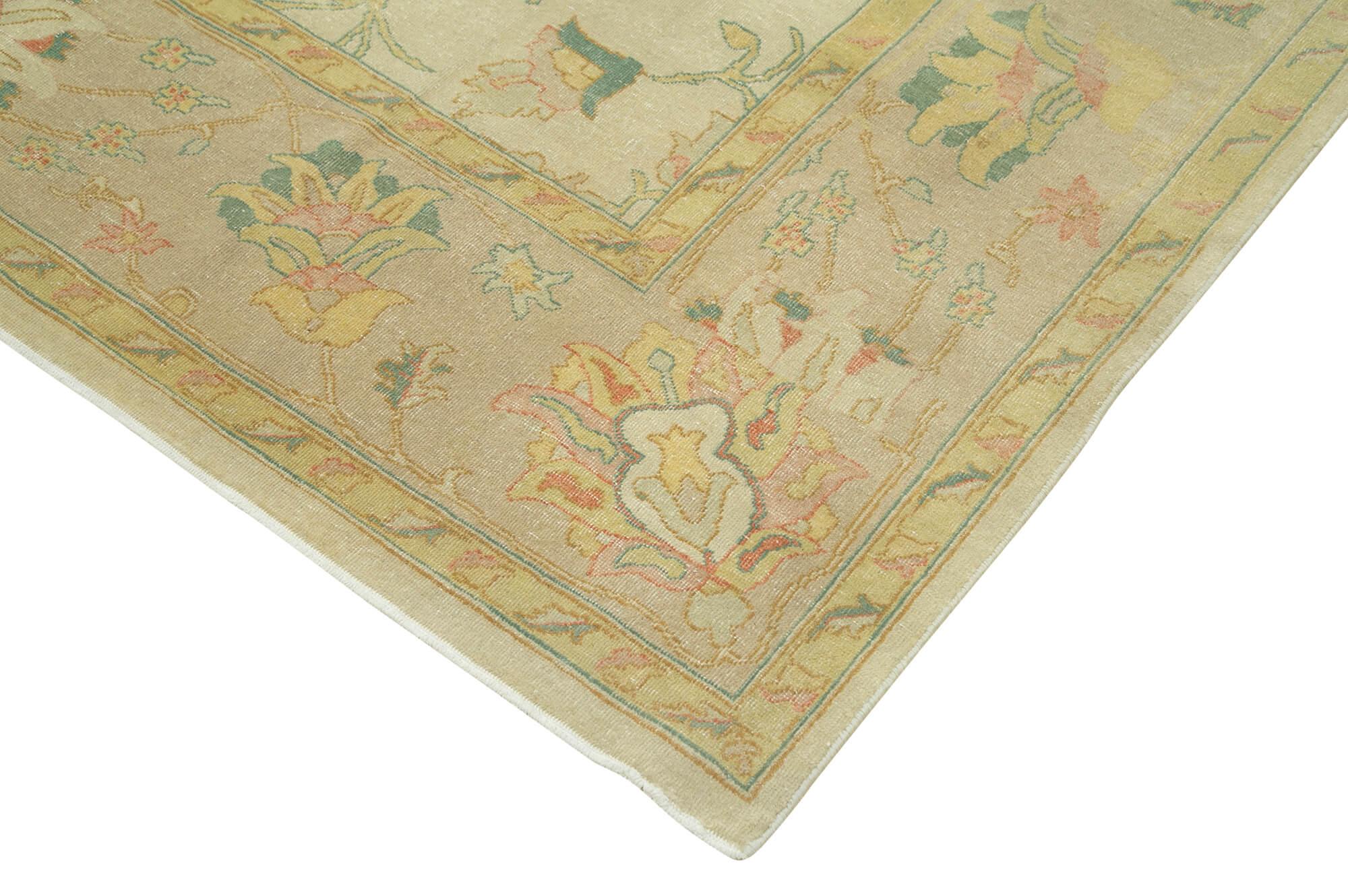 8 x 11 Beige Oushak Rug - 3312