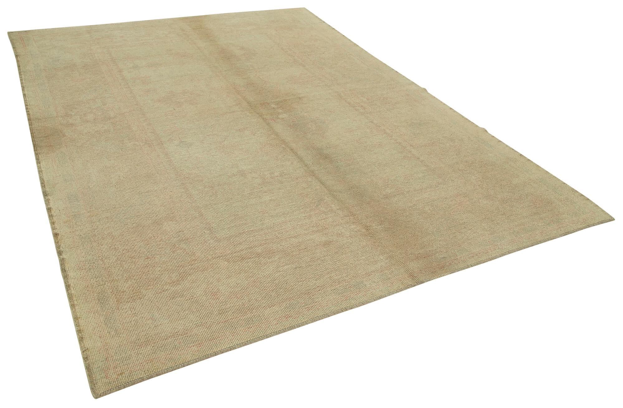 7 x 10 Beige Oushak Rug - 3313