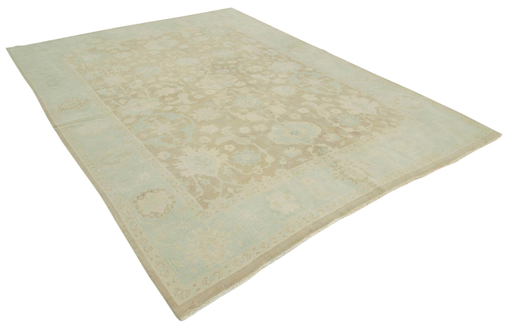 8 x 12 Beige Oushak Rug - 3321