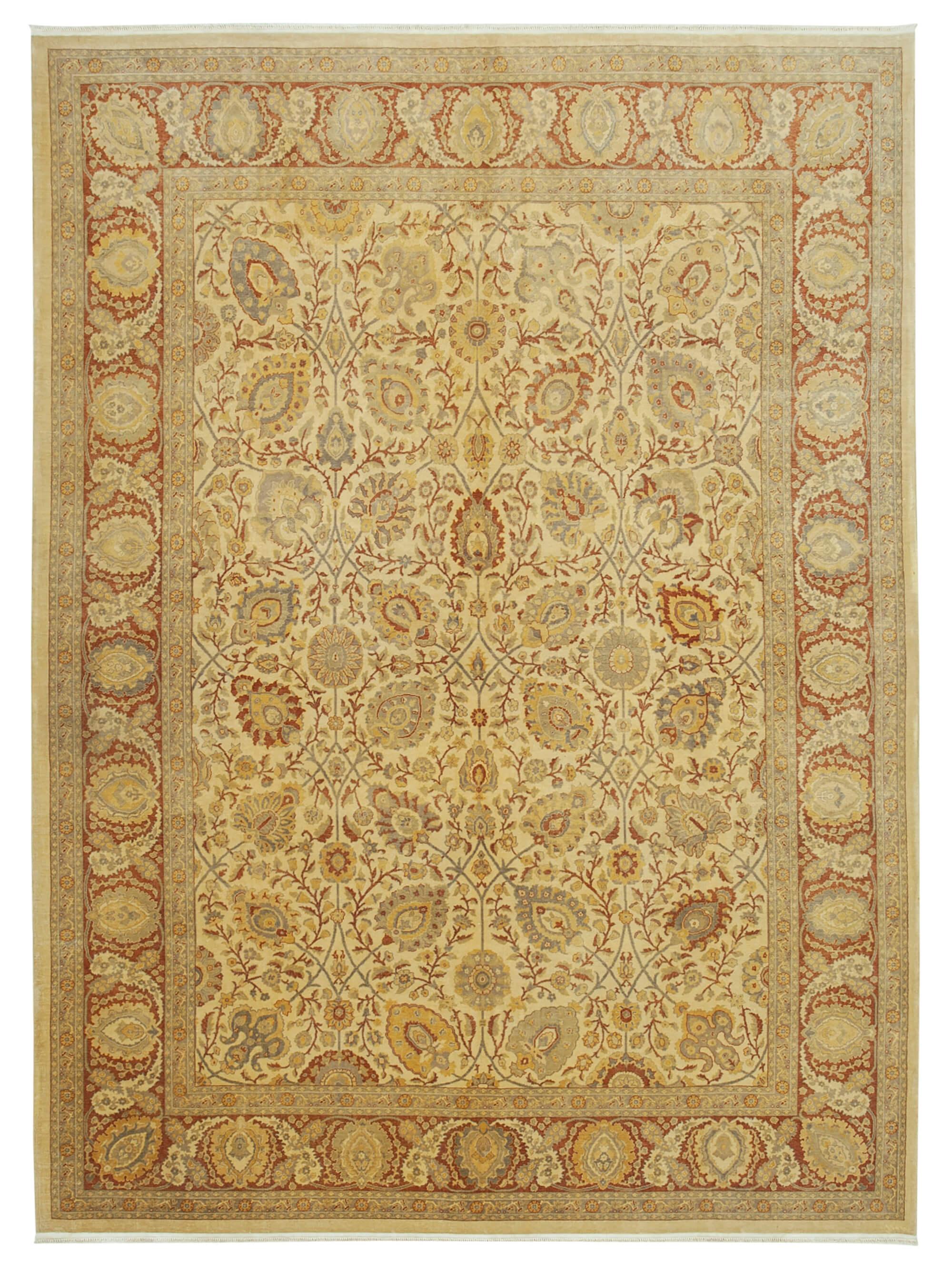 8 x 12 Yellow Oushak Rug - 3322