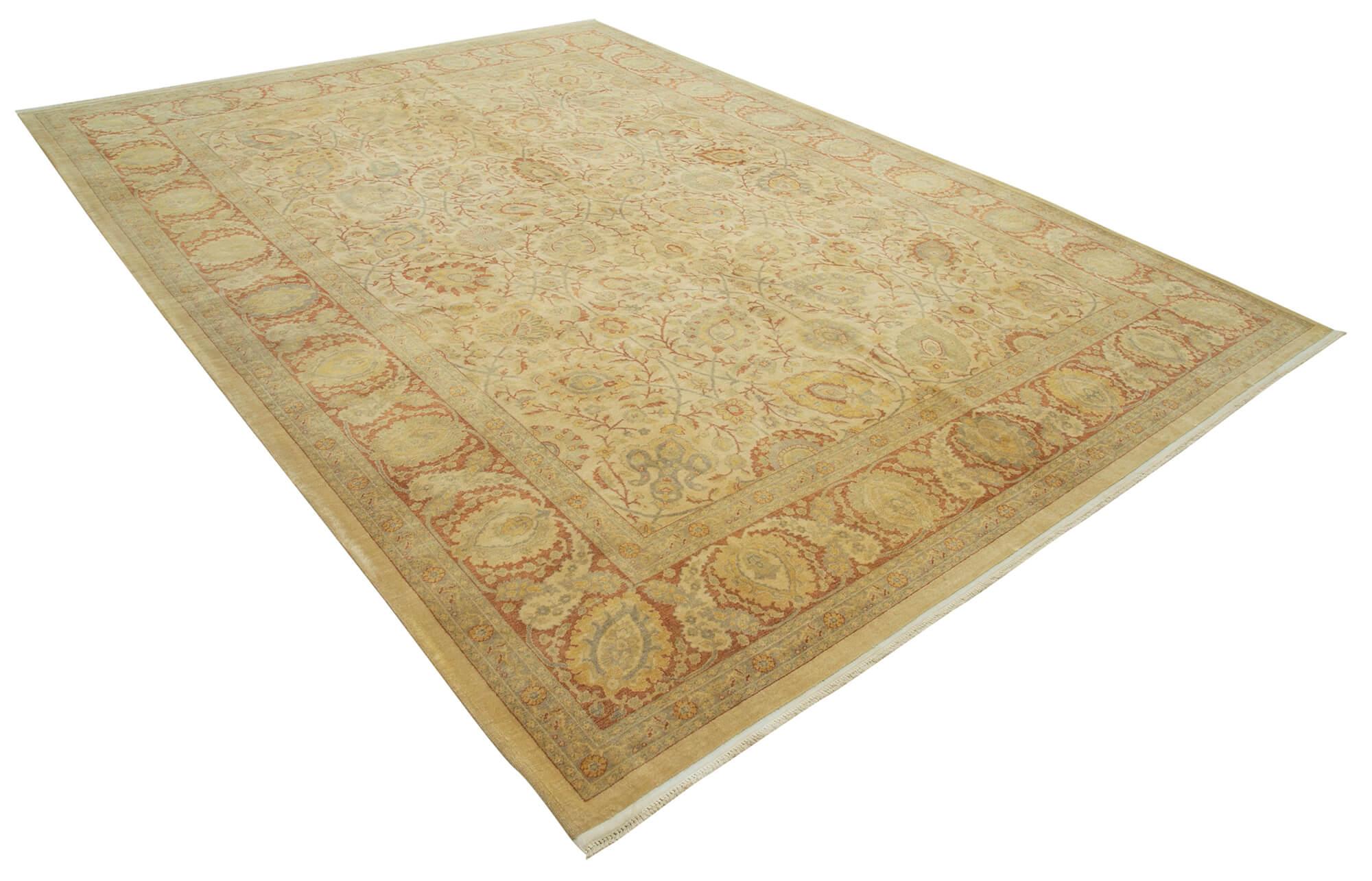 8 x 12 Yellow Oushak Rug - 3322