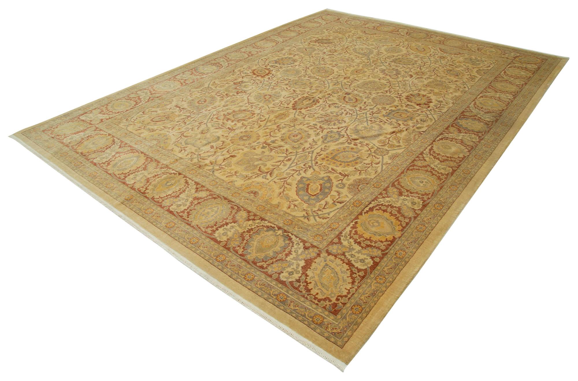 8 x 12 Yellow Oushak Rug - 3322