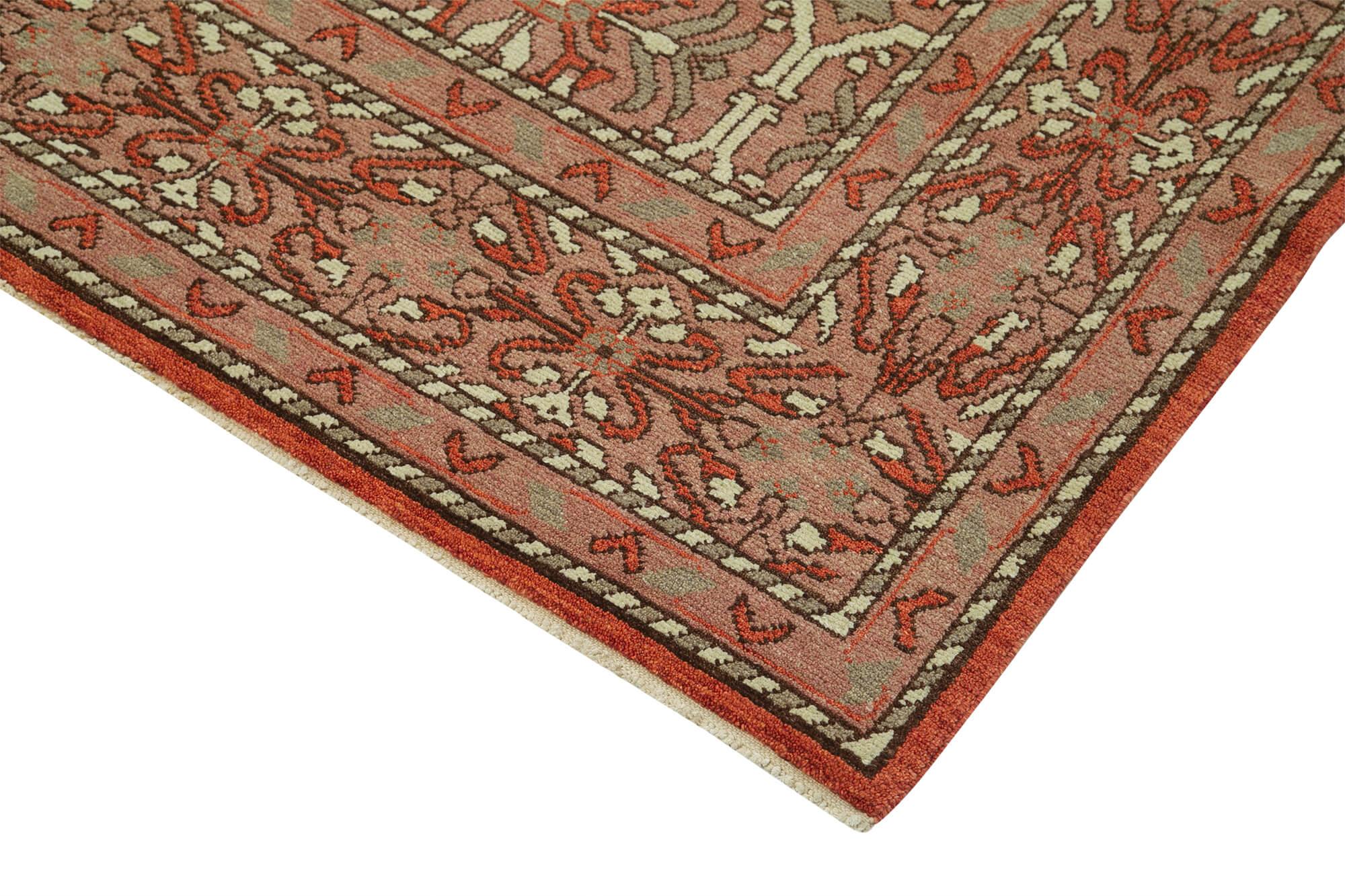 8 x 10 Red Oushak Rug - 3333