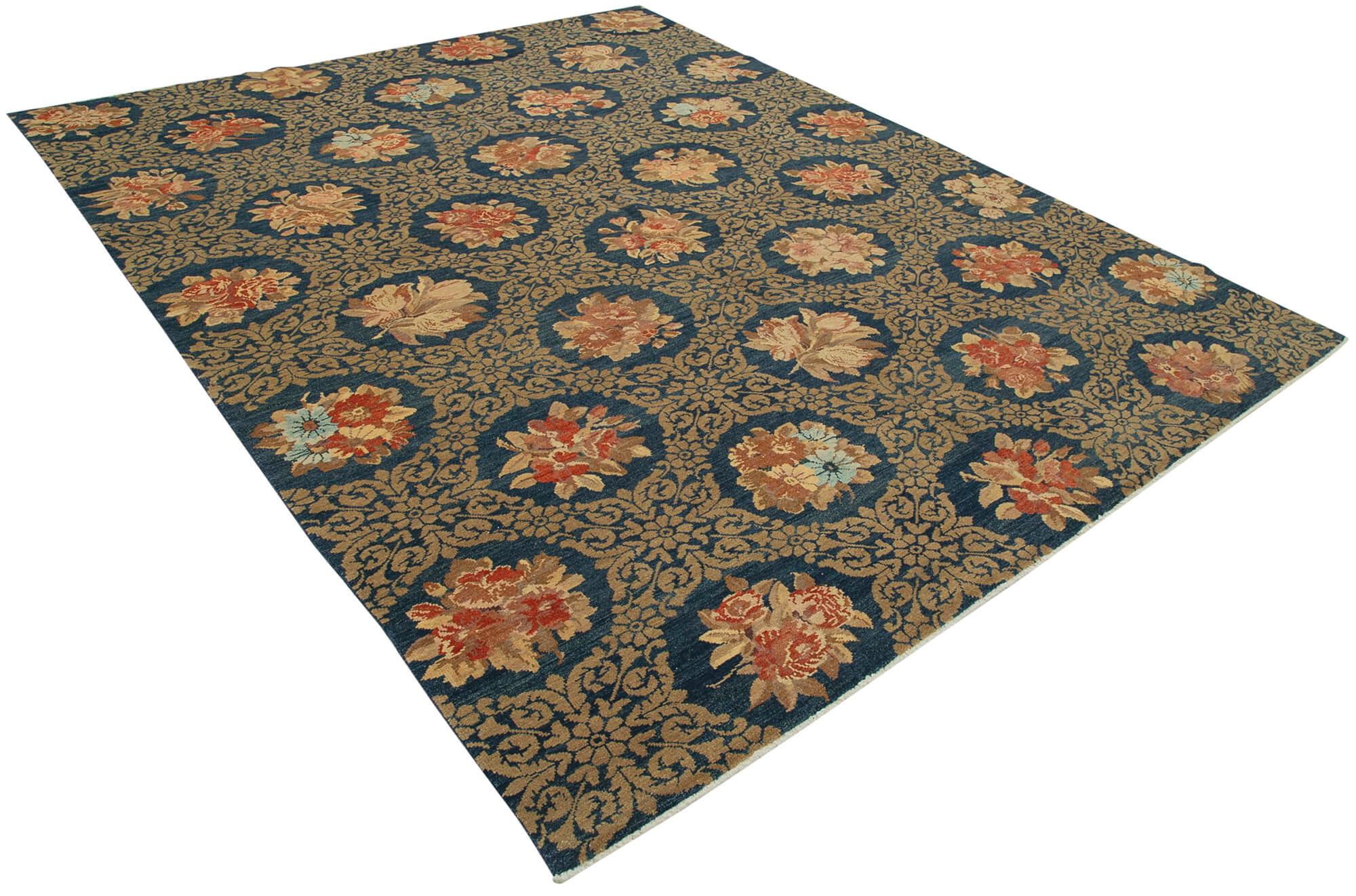 8 x 10 Blue Oushak Rug - 3339