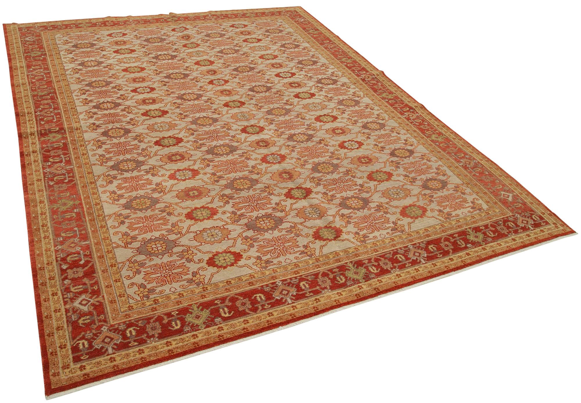 8 x 10 Red Oushak Rug - 3340