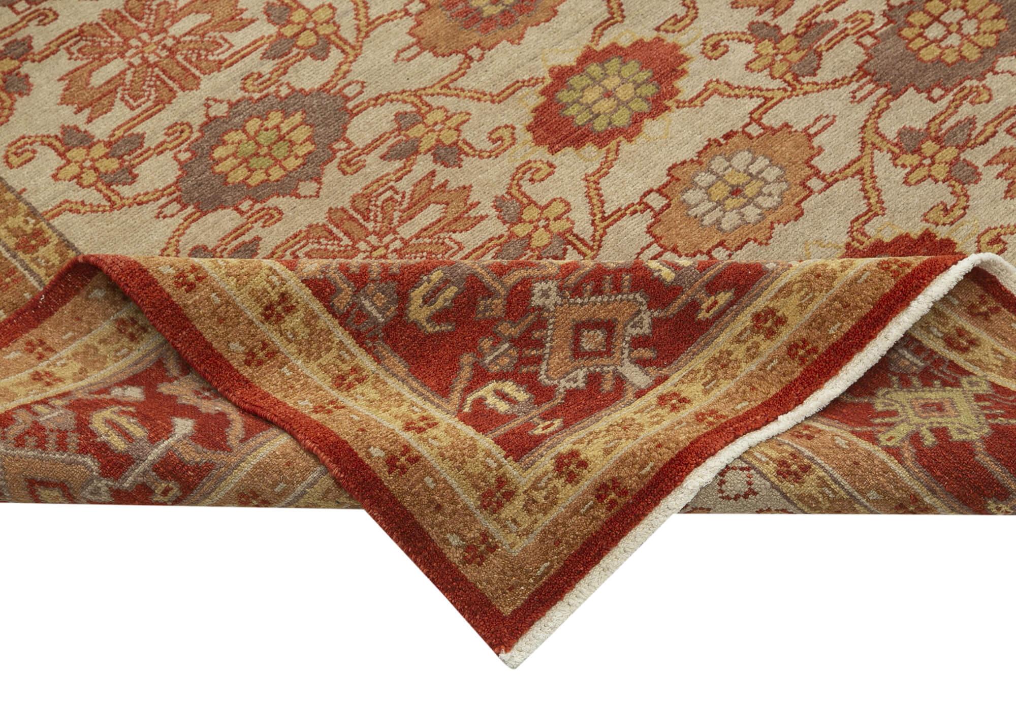 8 x 10 Red Oushak Rug - 3340