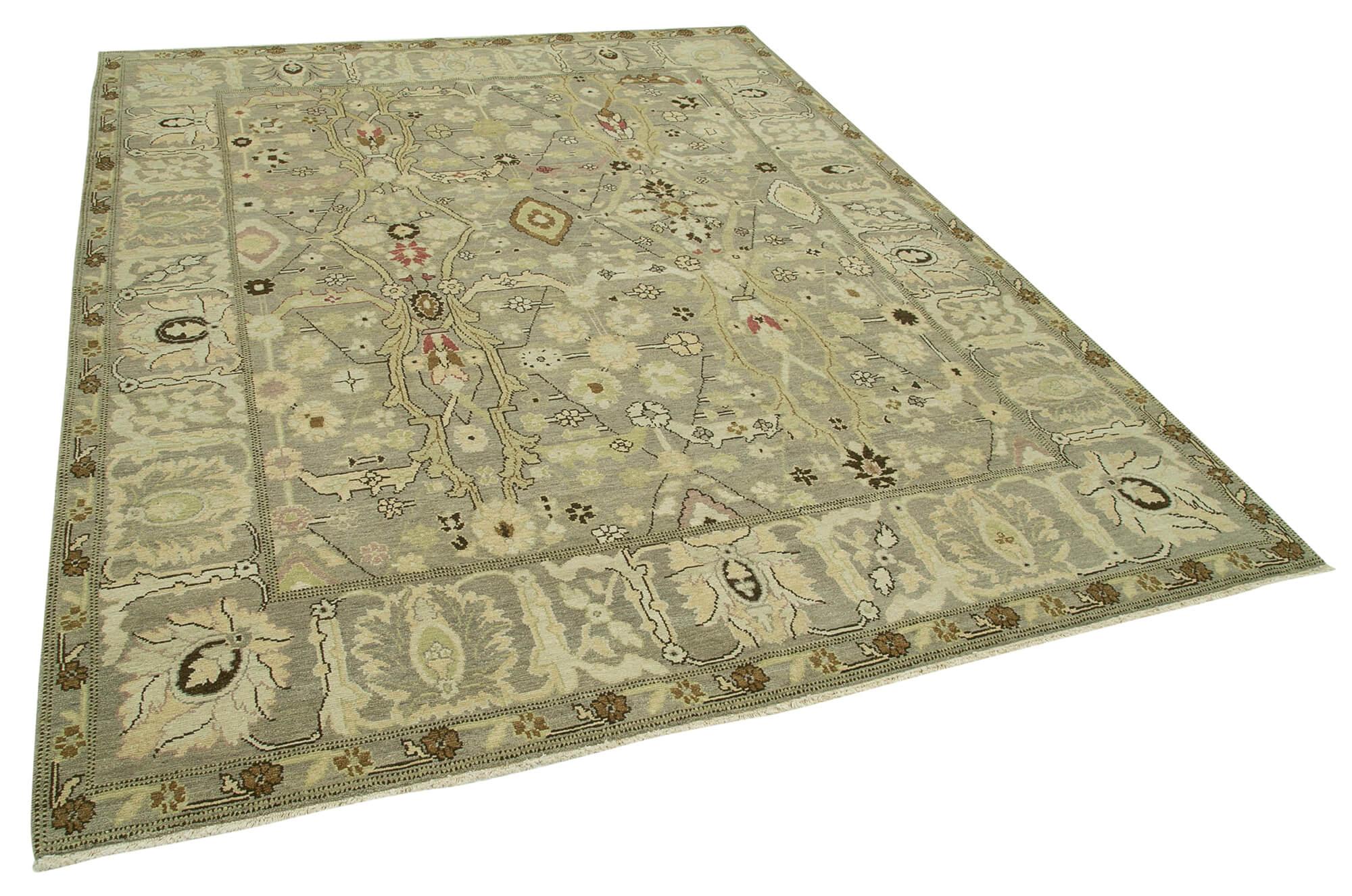 8 x 10 Grey Oushak Rug - 3341