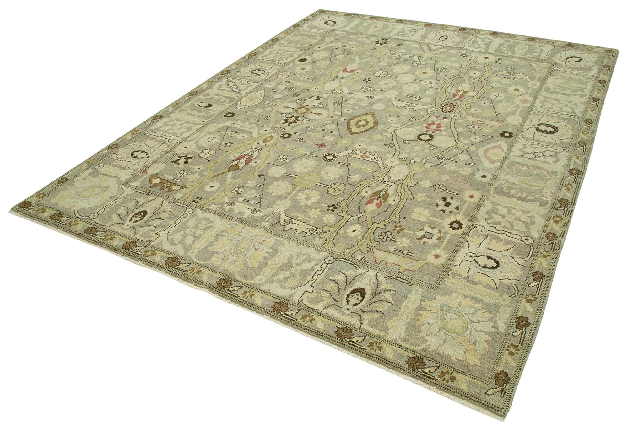 8 x 10 Grey Oushak Rug - 3341