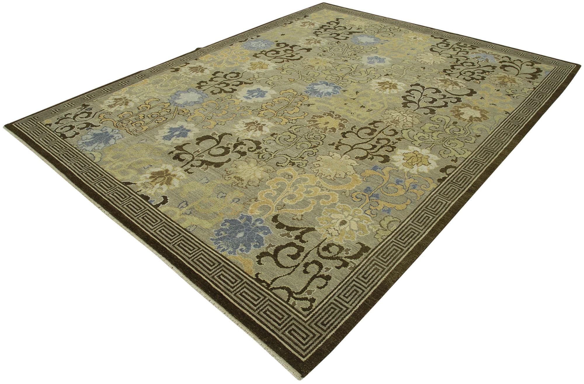 8 x 10 Brown Oushak Rug - 3342