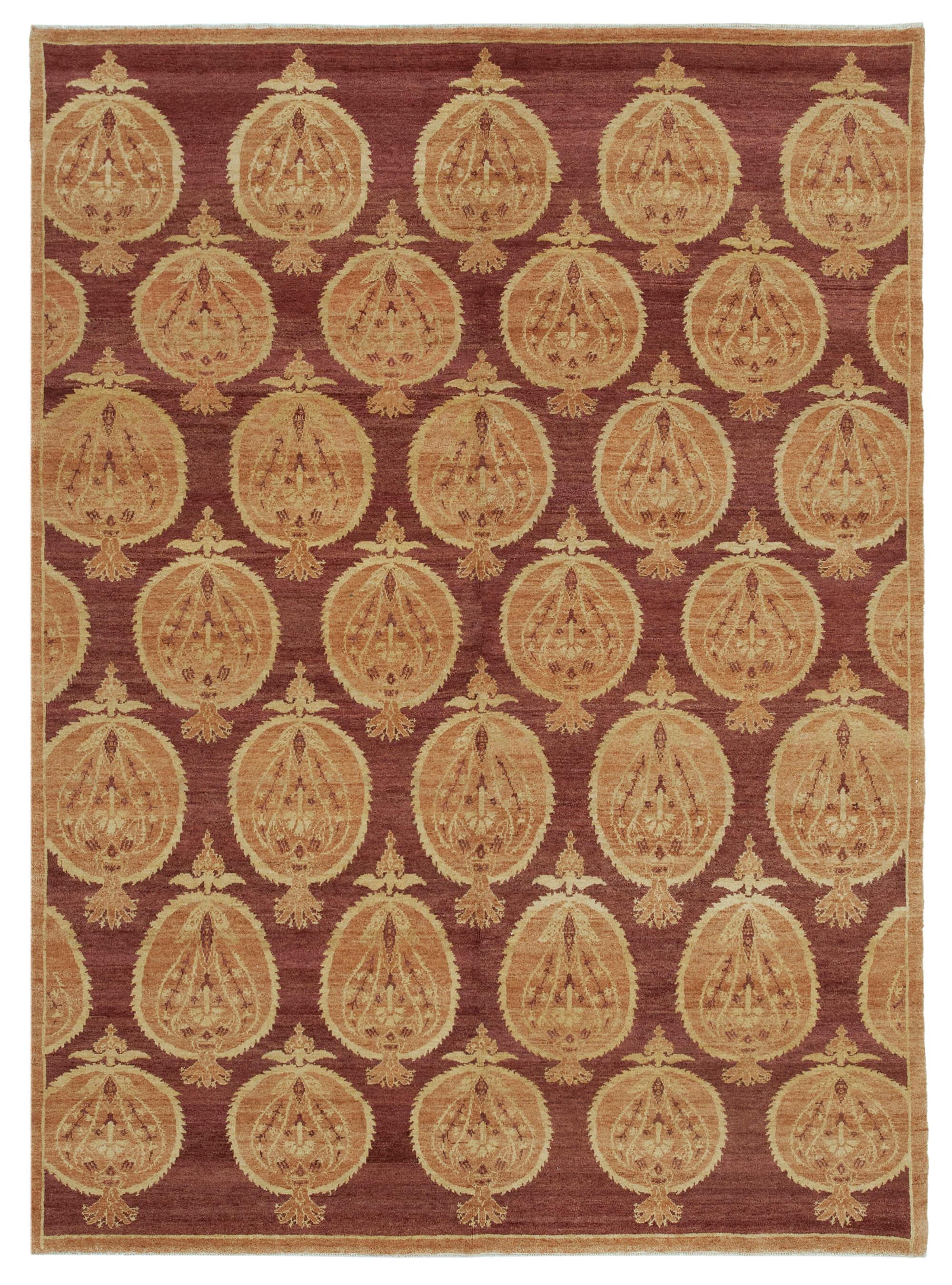 6 x 8 Red Oushak Rug - 3347