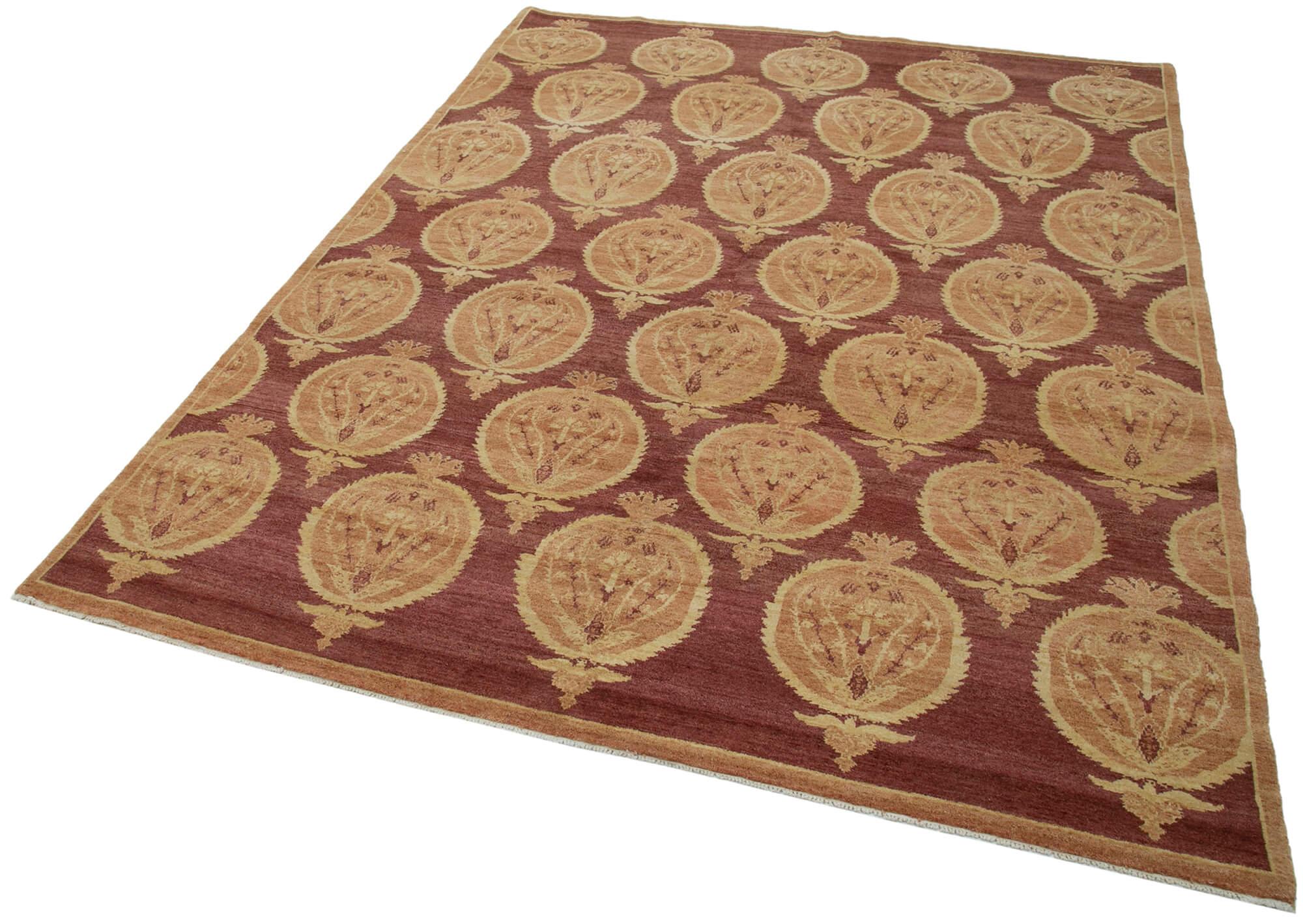 6 x 8 Red Oushak Rug - 3347