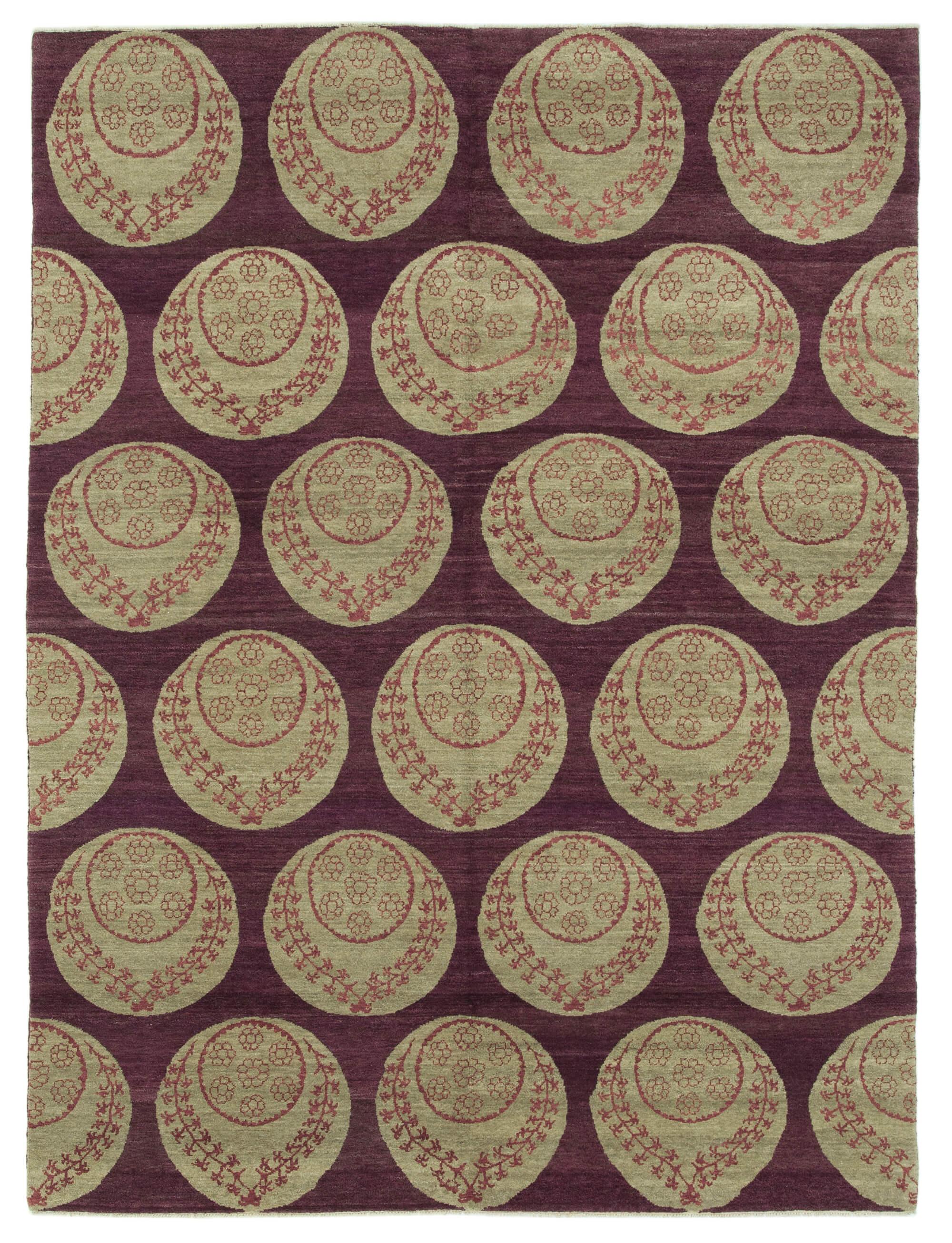 6 x 8 Purple Oushak Rug - 3348