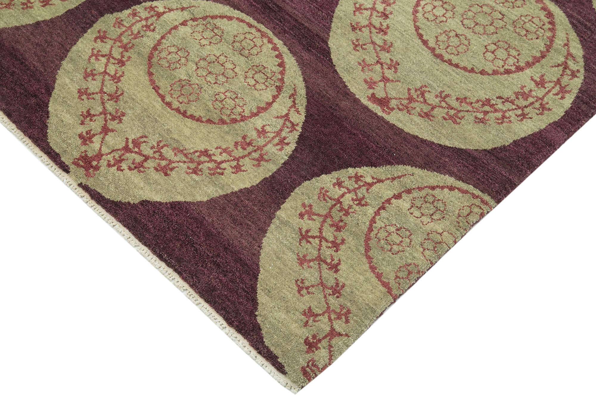 6 x 8 Purple Oushak Rug - 3348