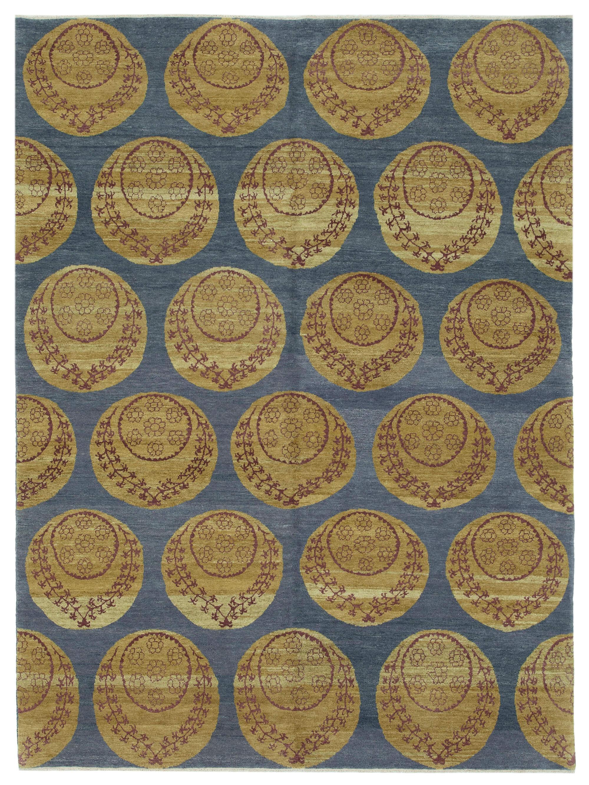 6 x 8 Blue Oushak Rug - 3351