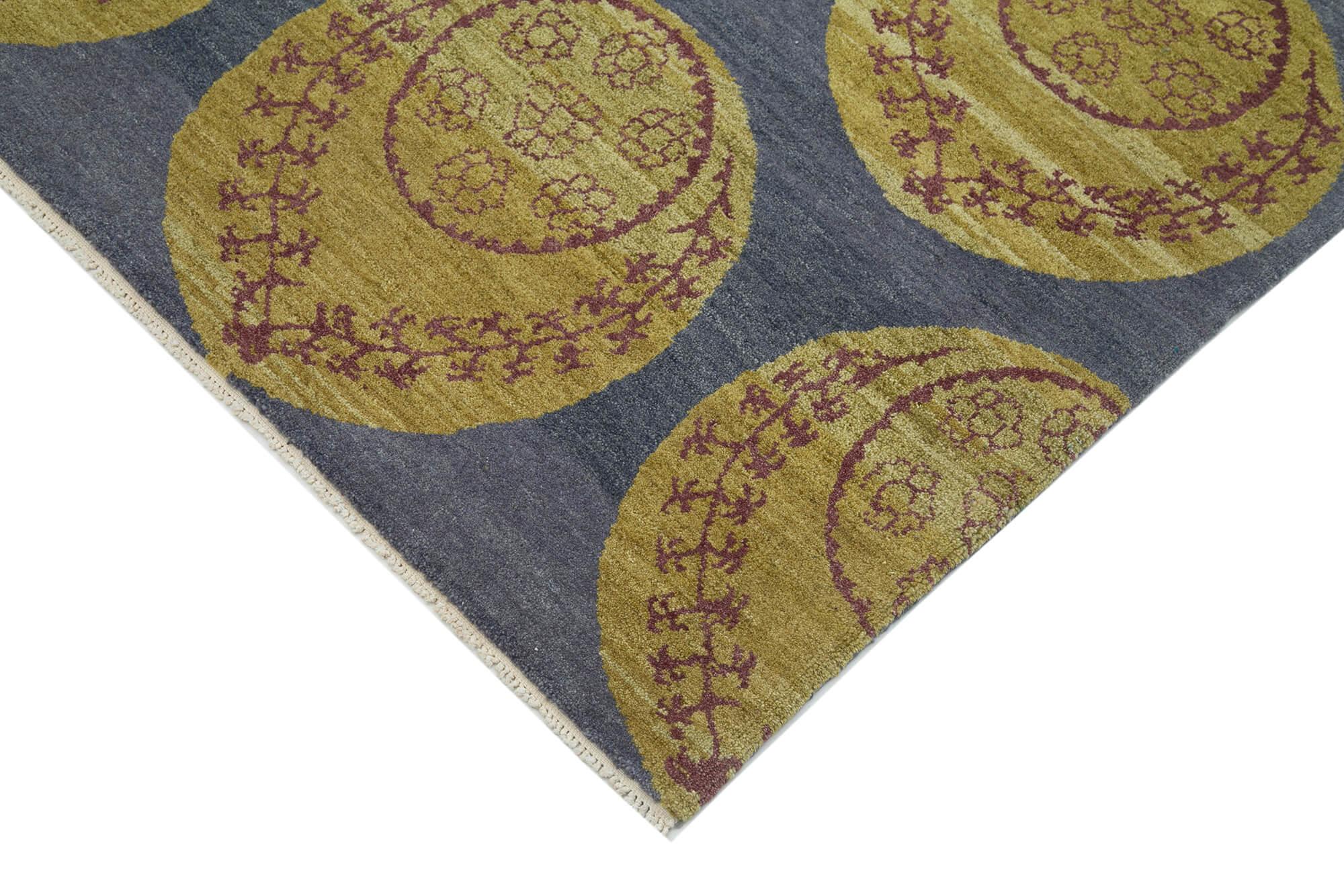 6 x 8 Blue Oushak Rug - 3351