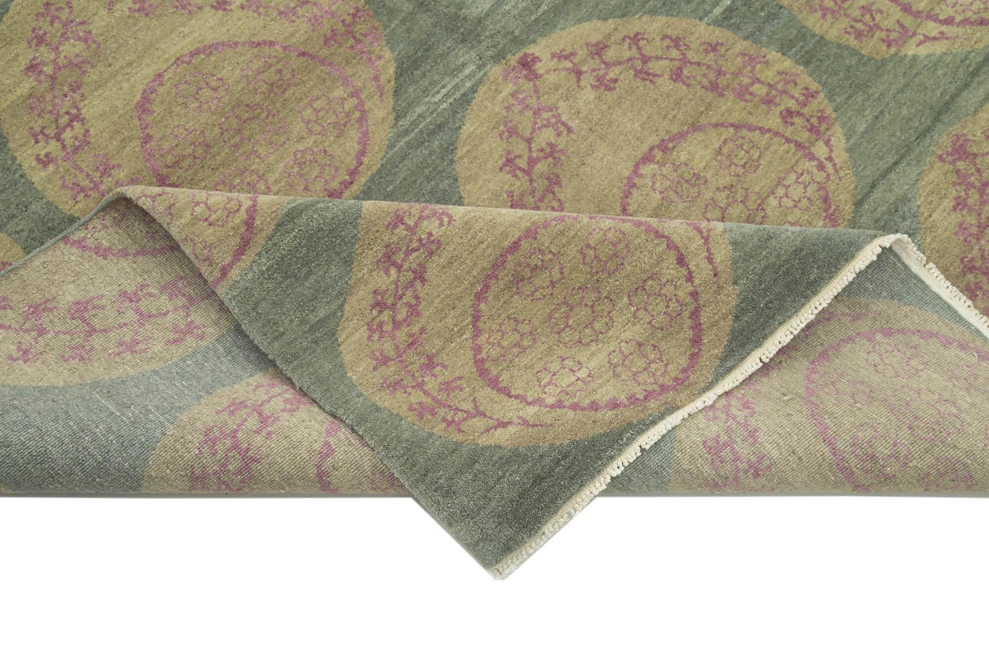 6 x 8 Green Oushak Rug - 3352