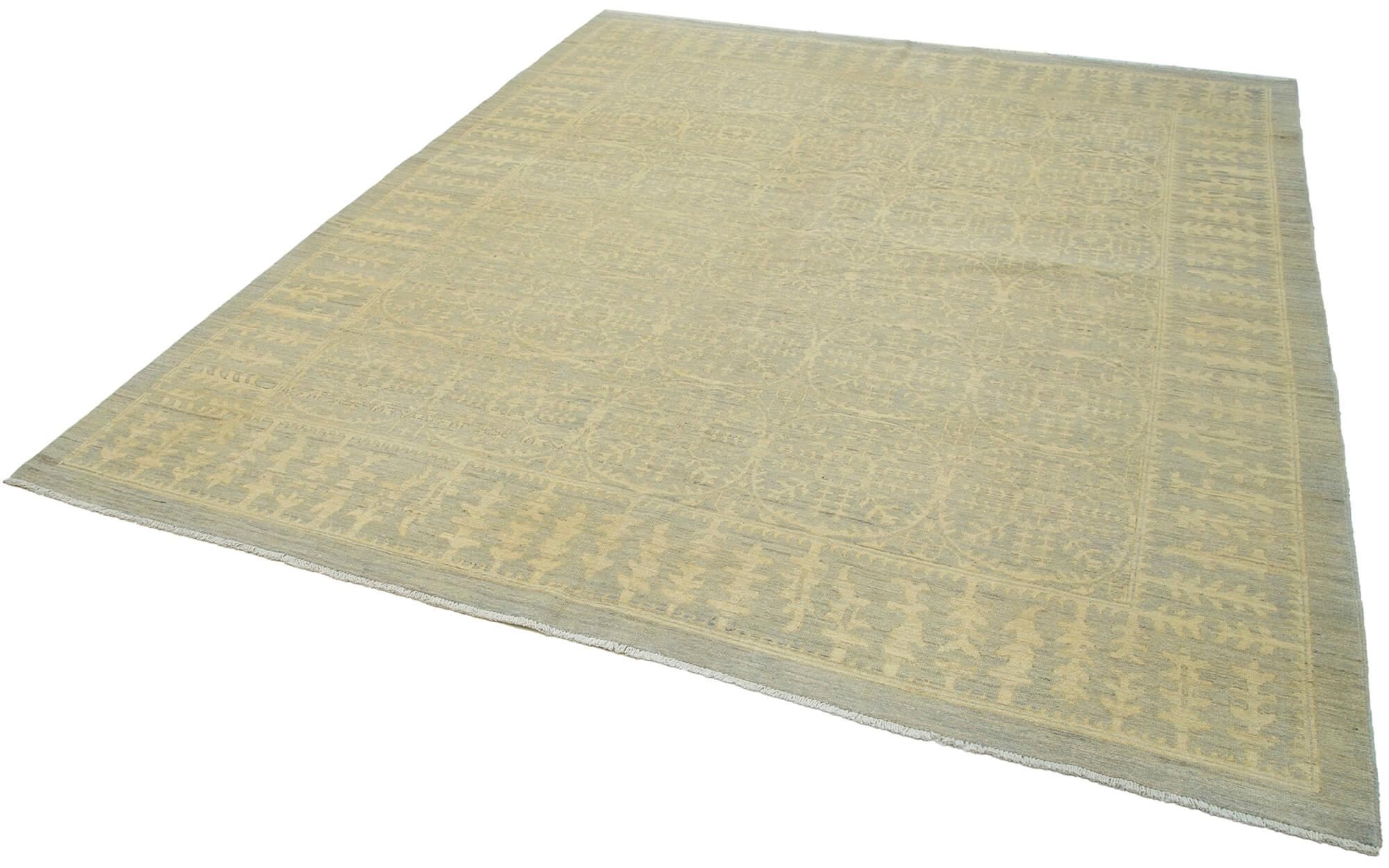 8 x 9 Beige Oushak Rug - 3357