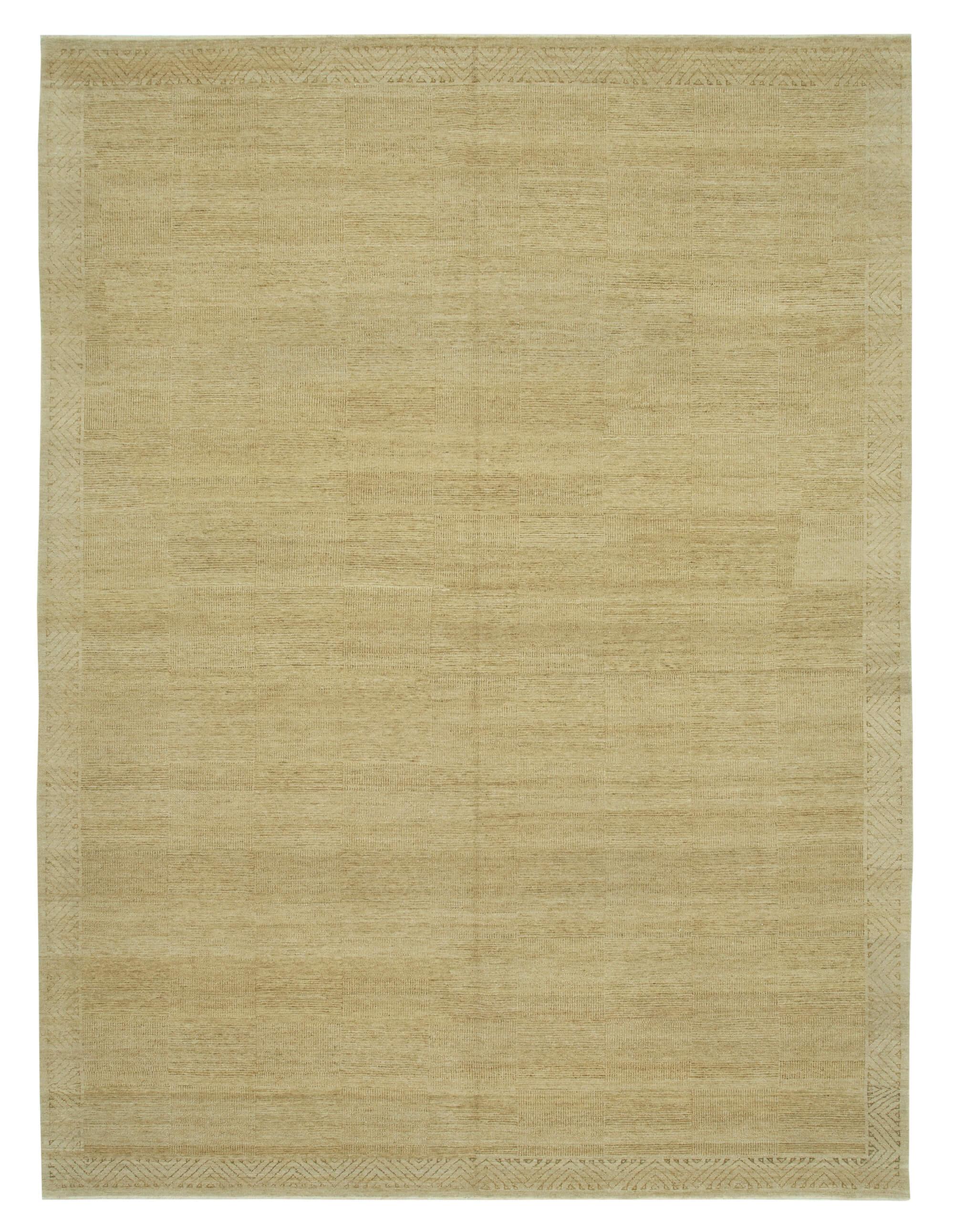 9 x 12 Beige Oushak Rug - 3358