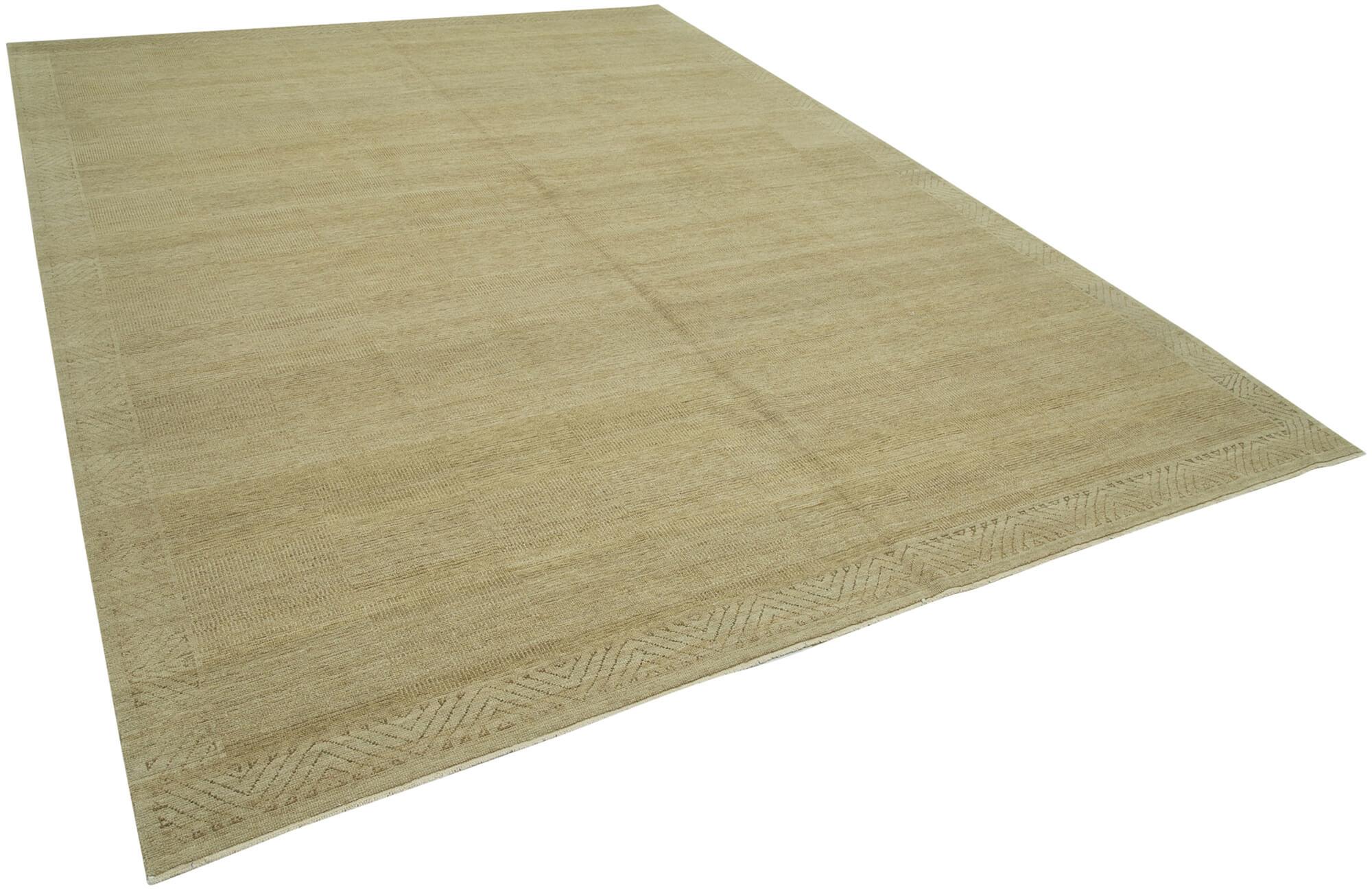 9 x 12 Beige Oushak Rug - 3358