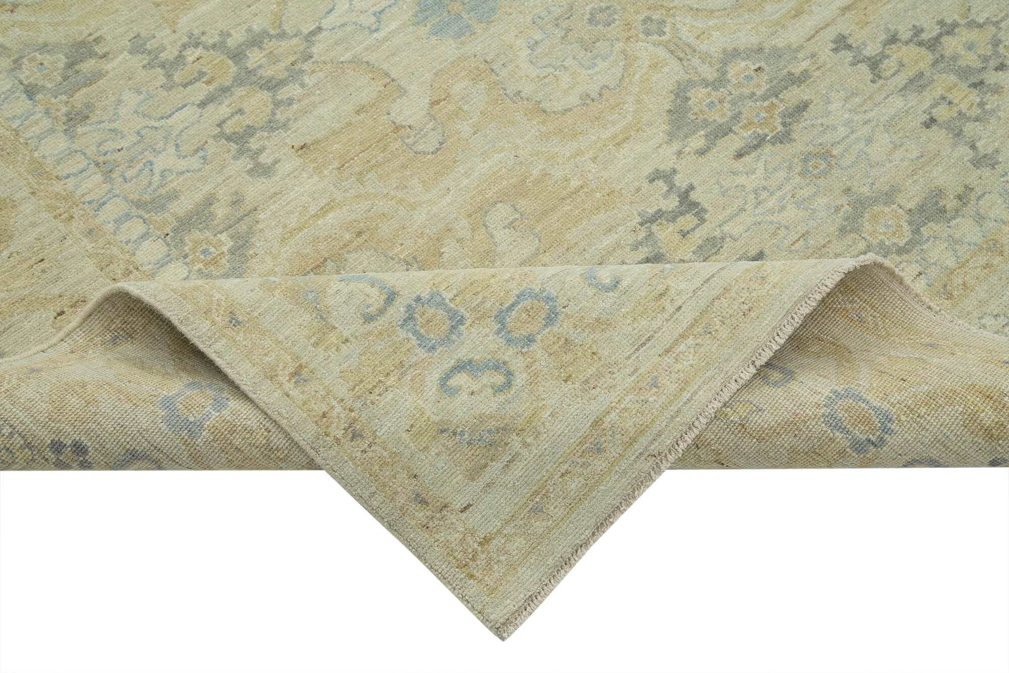 9 x 12 Beige Oushak Rug - 3359