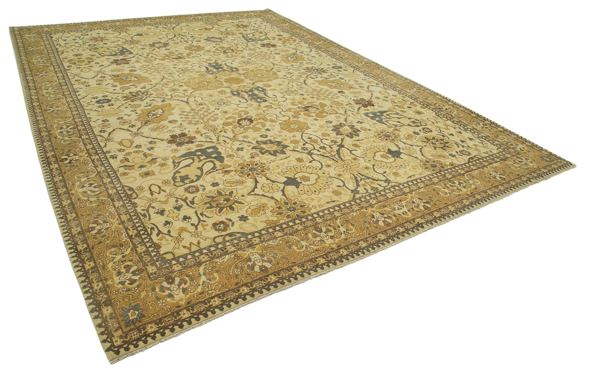 10 x 14 Beige Oushak Rug - 3364