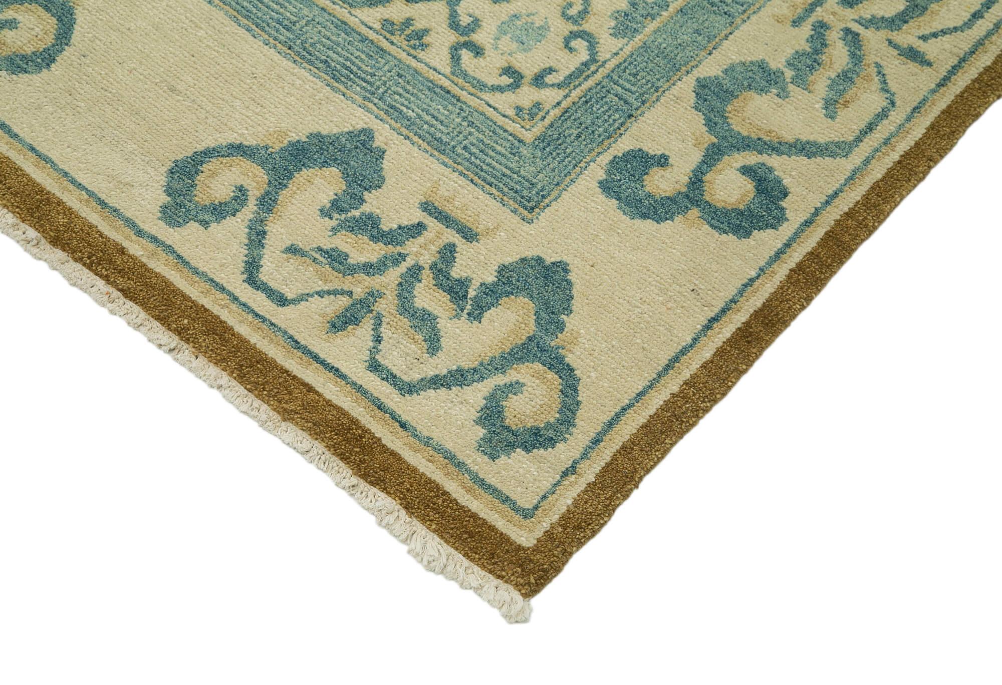 10 x 14 Blue Oushak Rug - 3365