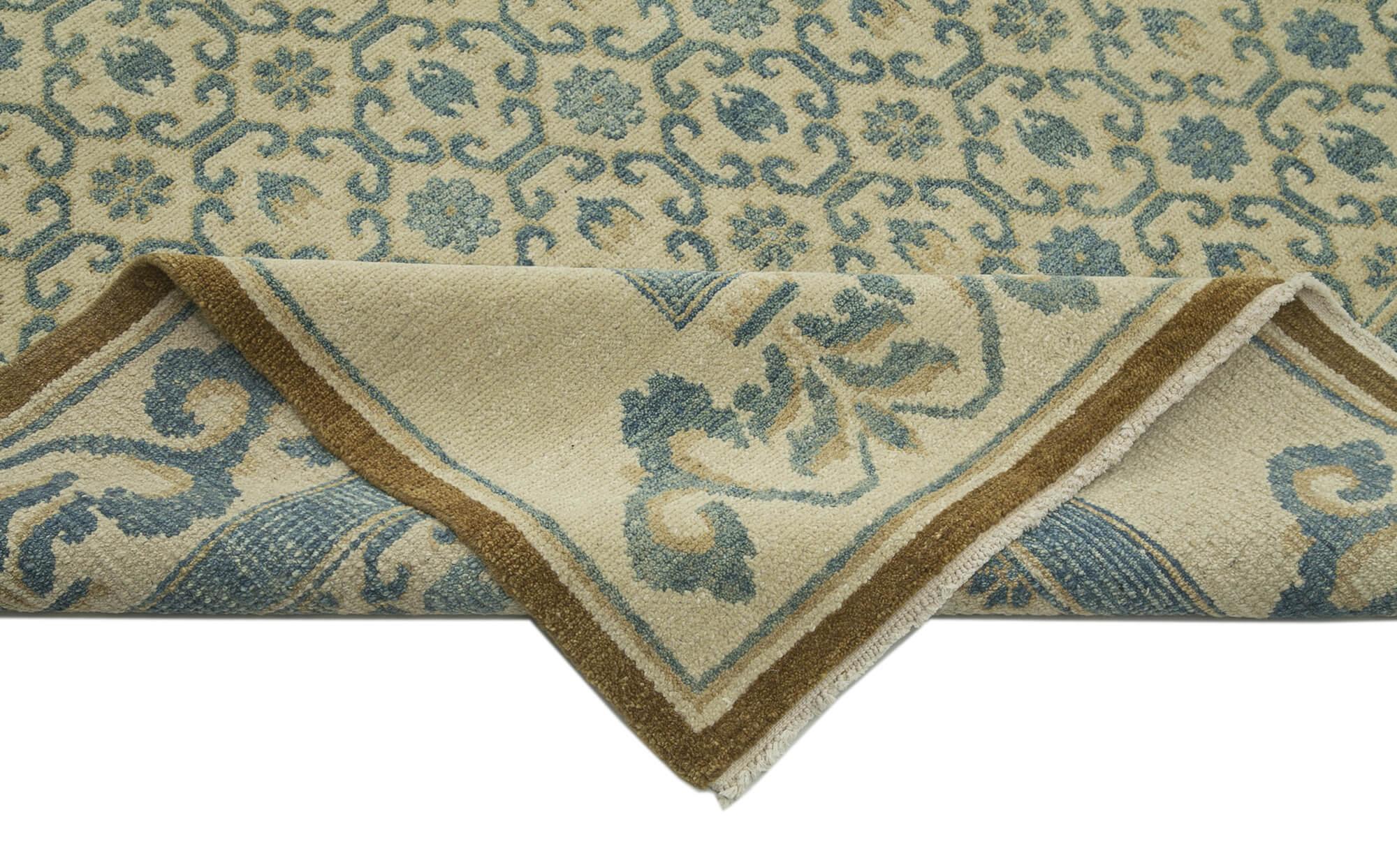 10 x 14 Blue Oushak Rug - 3365