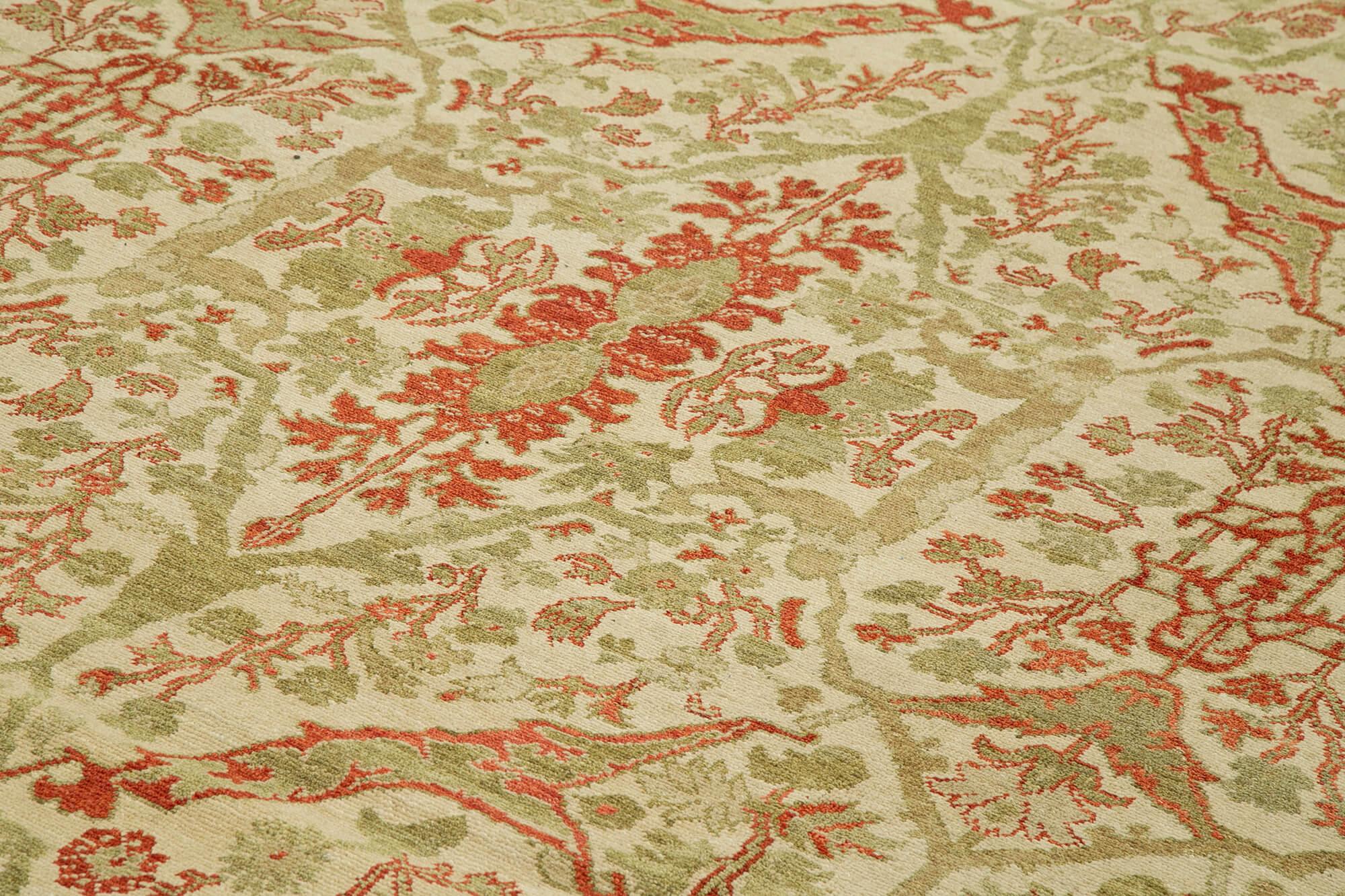 10 x 14 Beige Oushak Rug - 3367