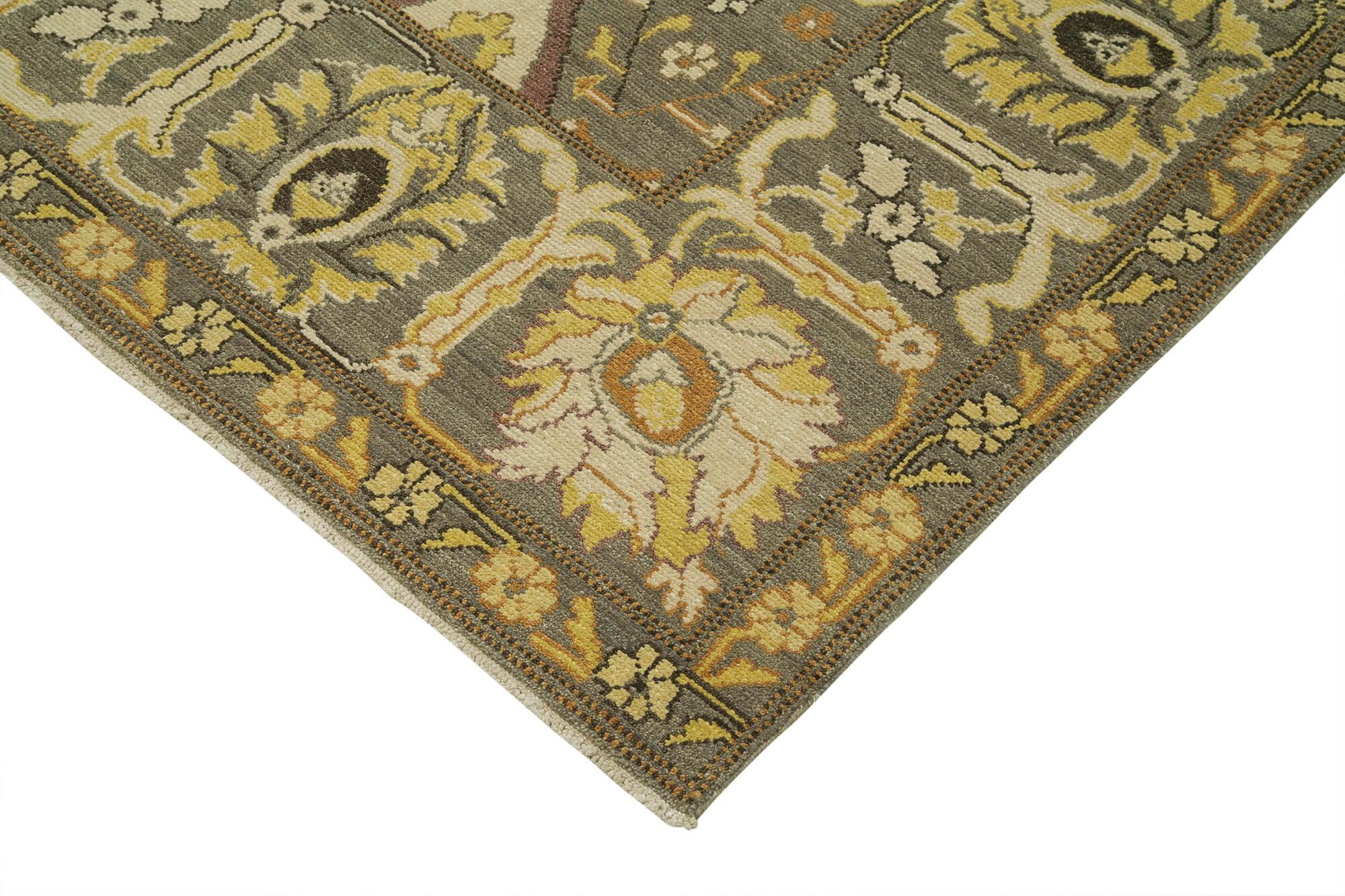 9 x 12 Brown Oushak Rug - 3371