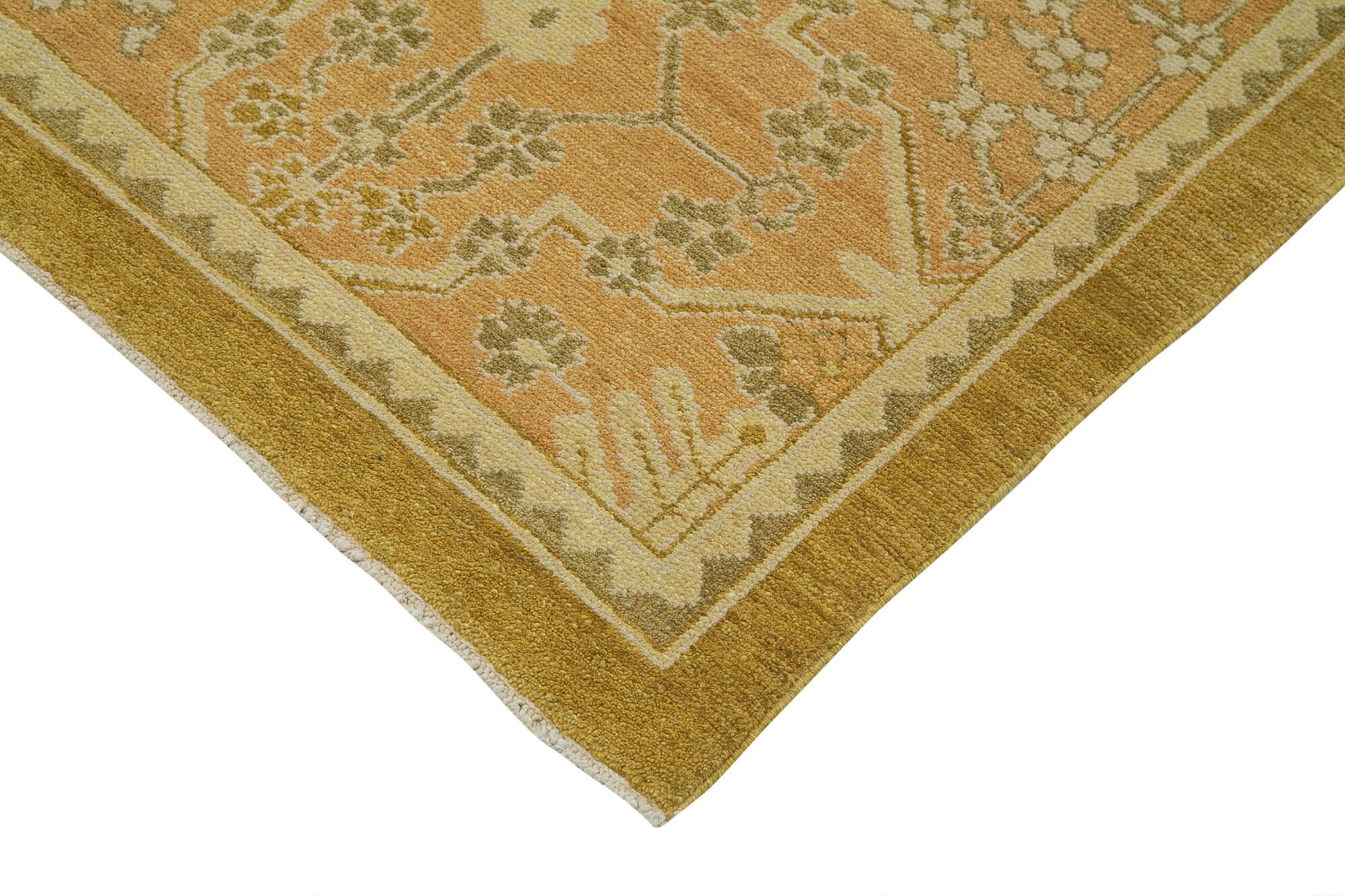 9 x 12 Beige Oushak Rug - 3373