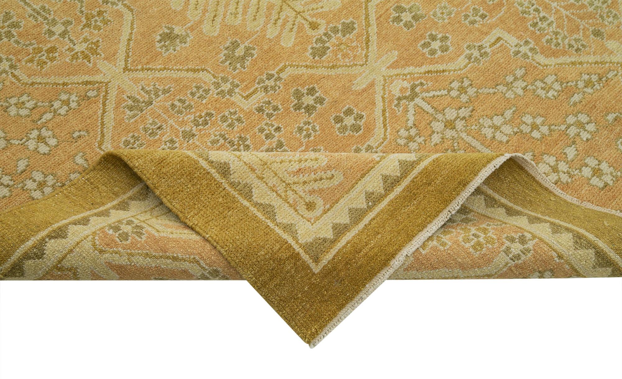 9 x 12 Beige Oushak Rug - 3373