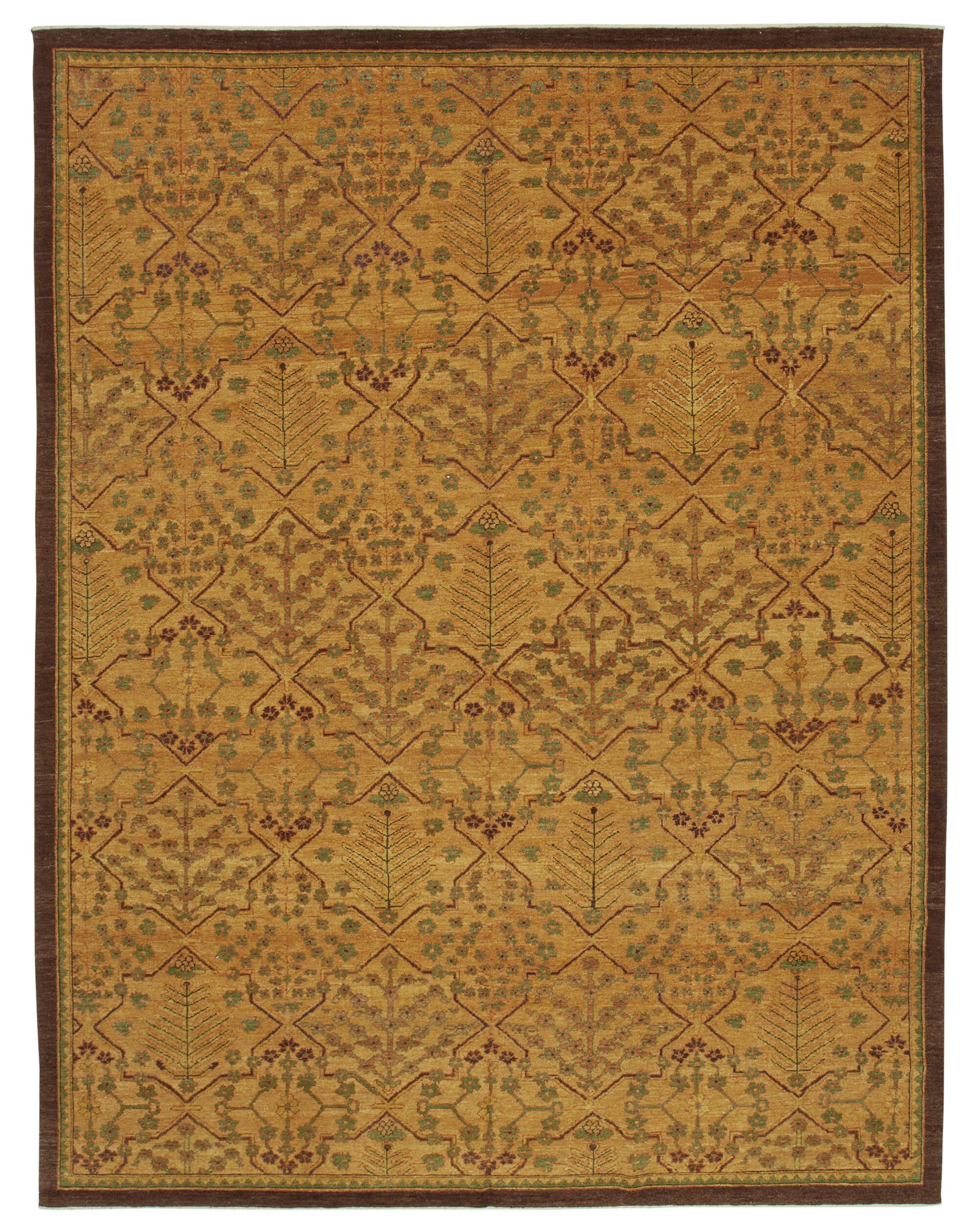 9 x 12 Orange Oushak Rug - 3374