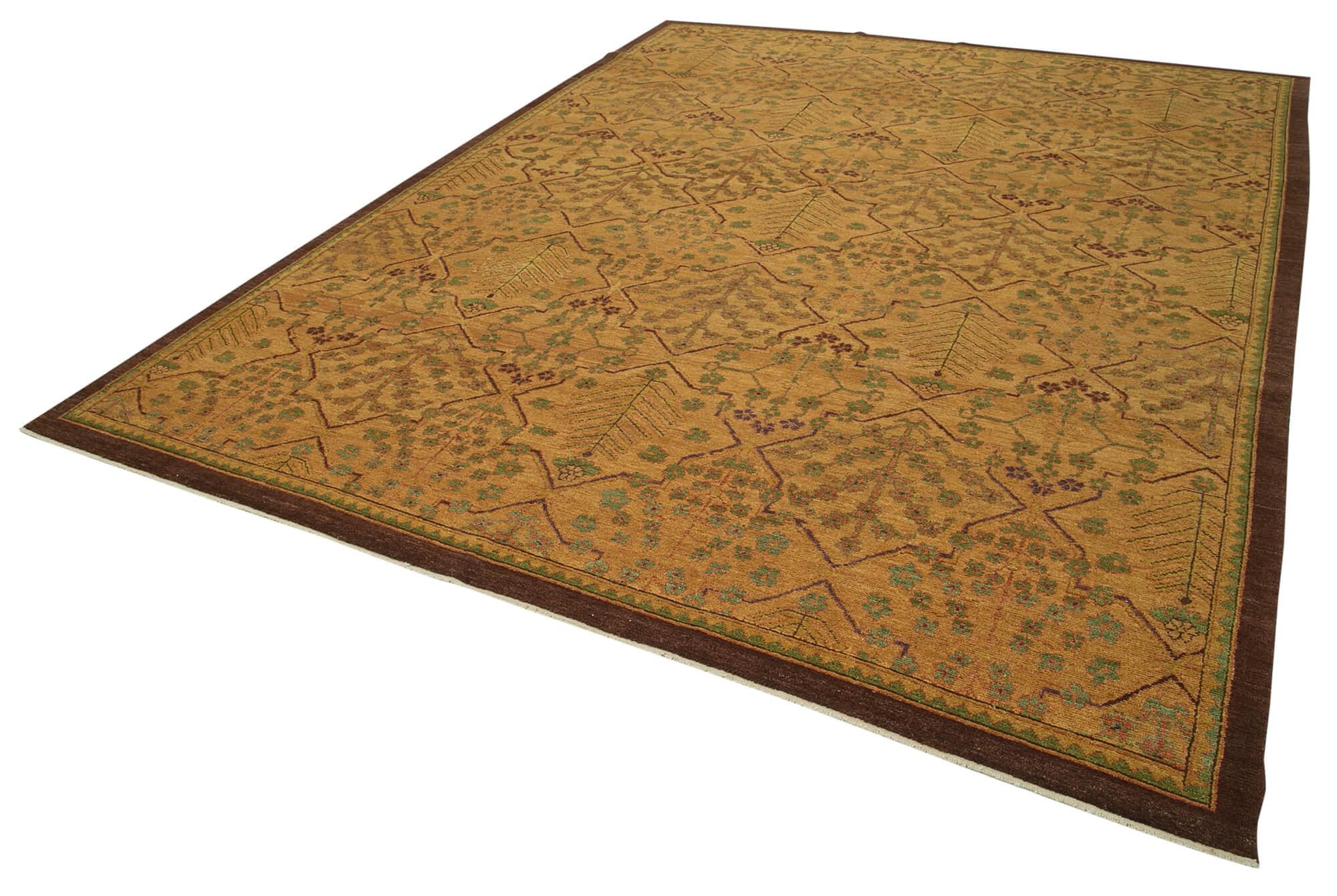 9 x 12 Orange Oushak Rug - 3374