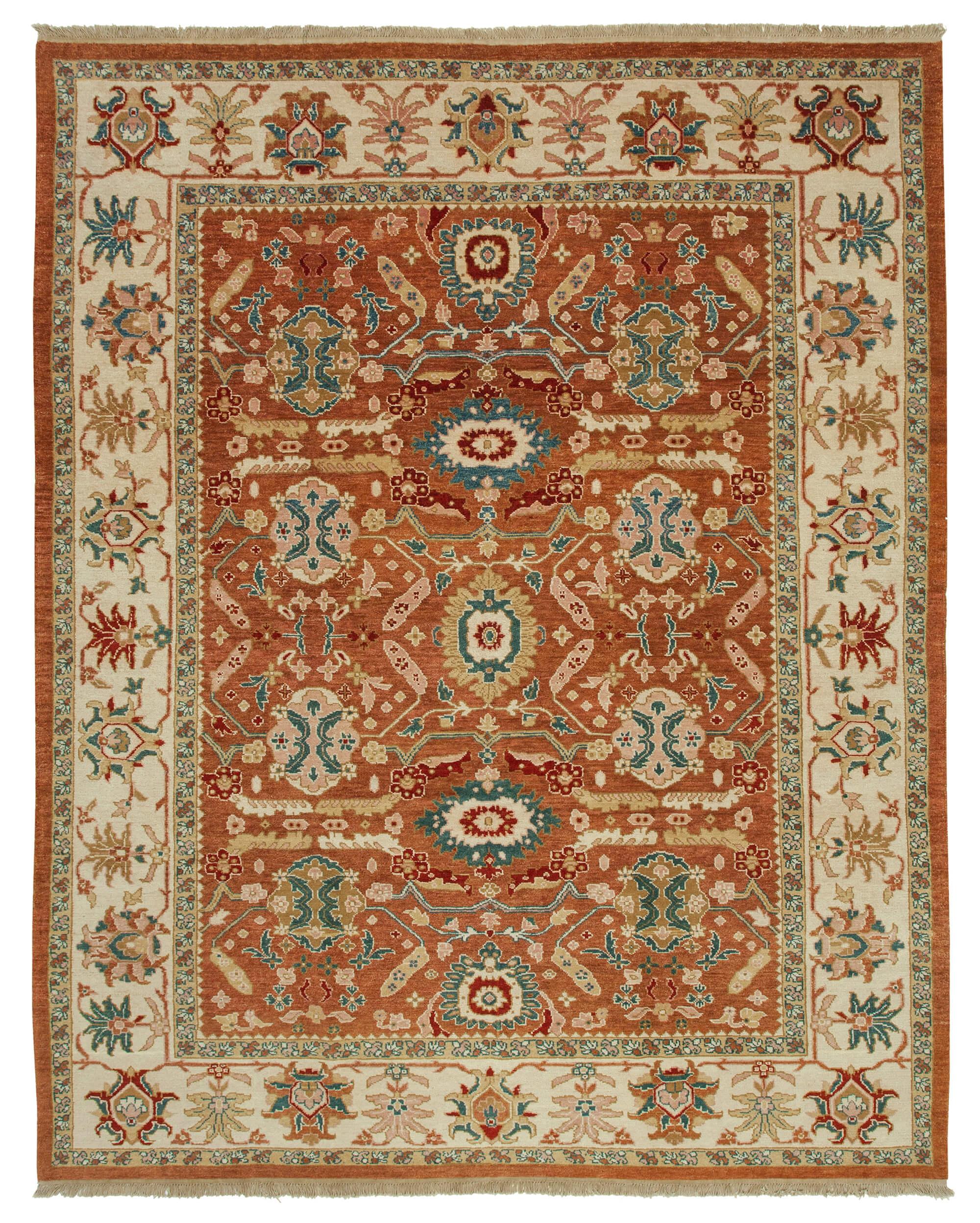 9 x 12 Red Oushak Rug - 3375