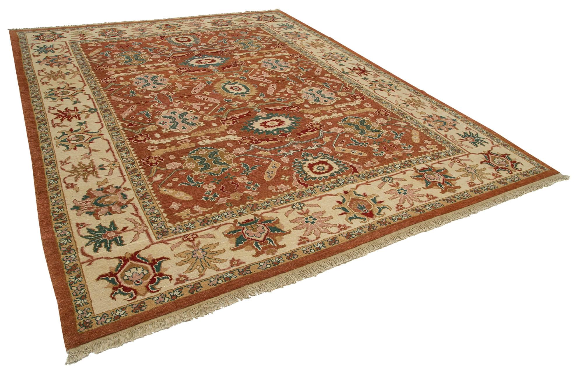 9 x 12 Red Oushak Rug - 3375