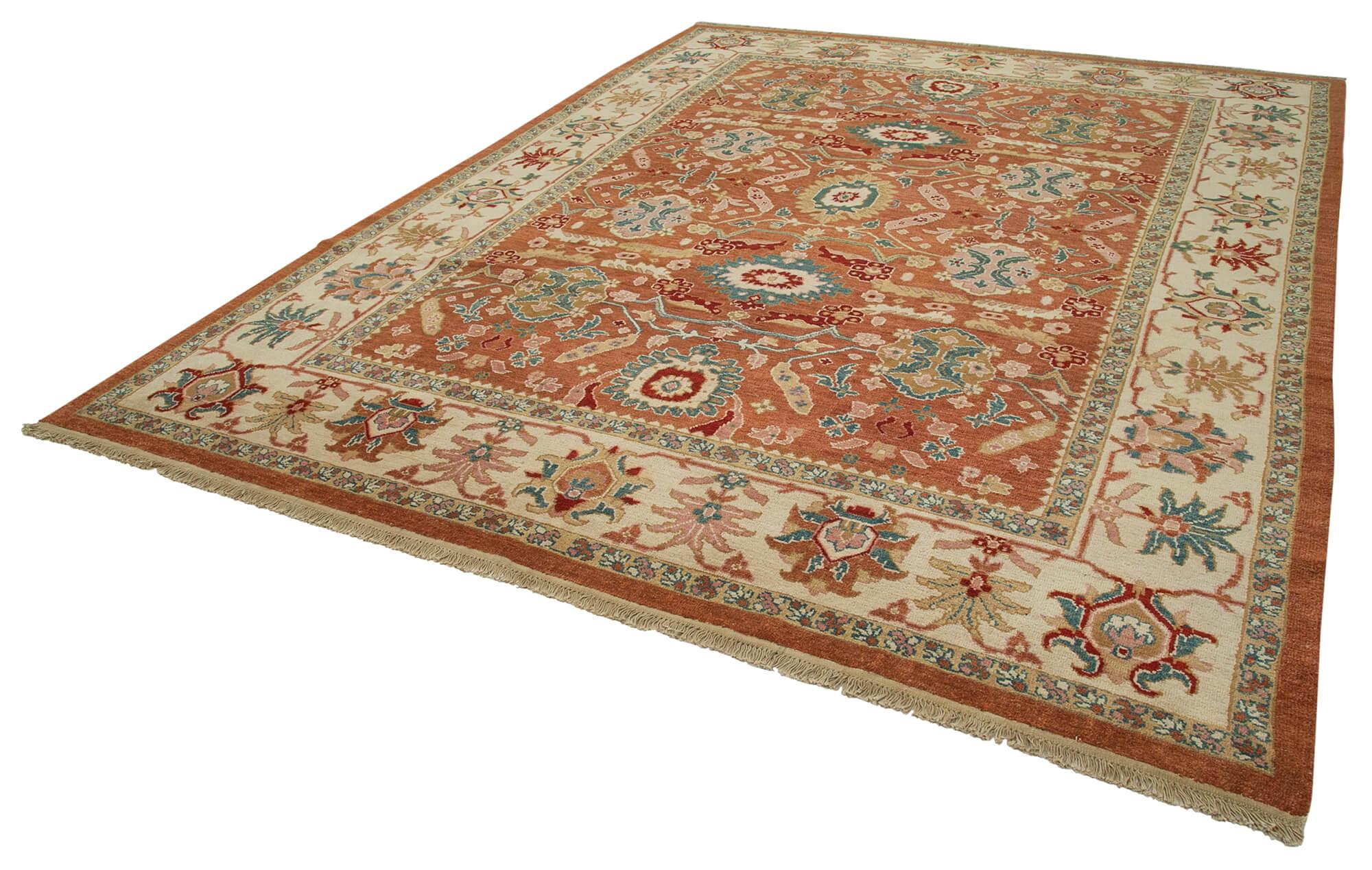 9 x 12 Red Oushak Rug - 3375