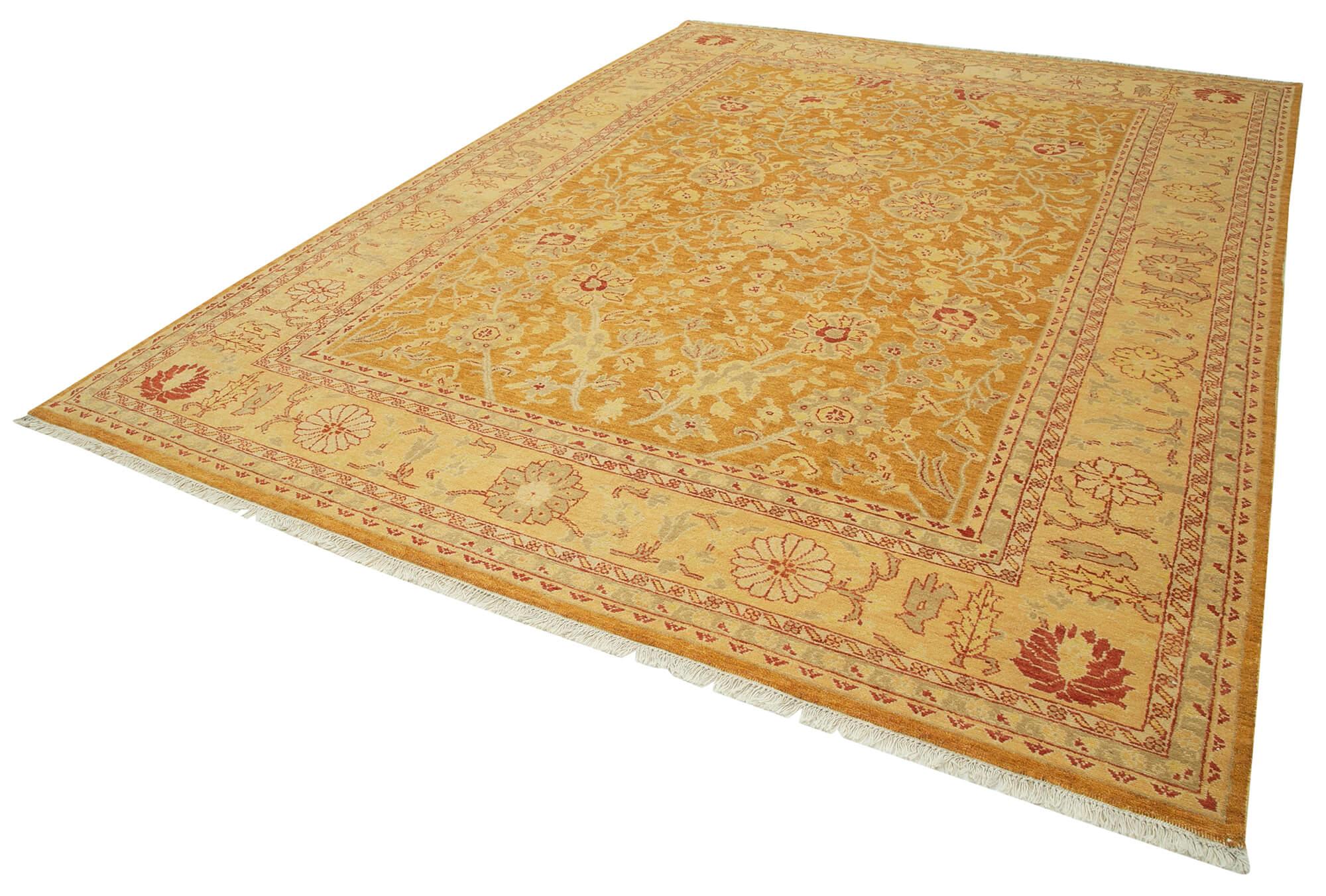 9 x 12 Orange Oushak Rug - 3376