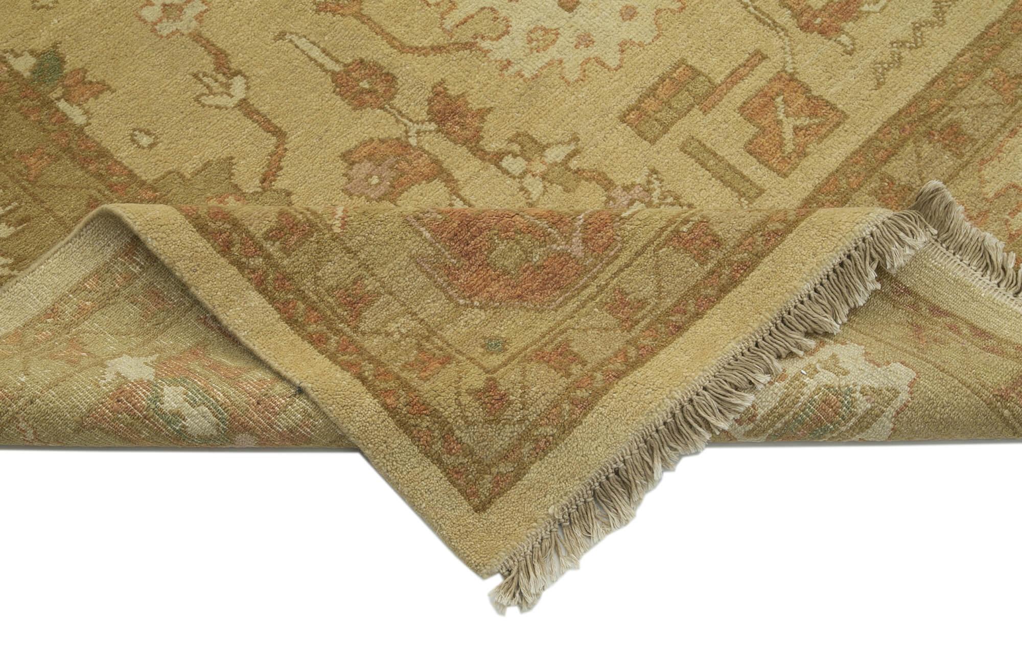 9 x 12 Beige Oushak Rug - 3378