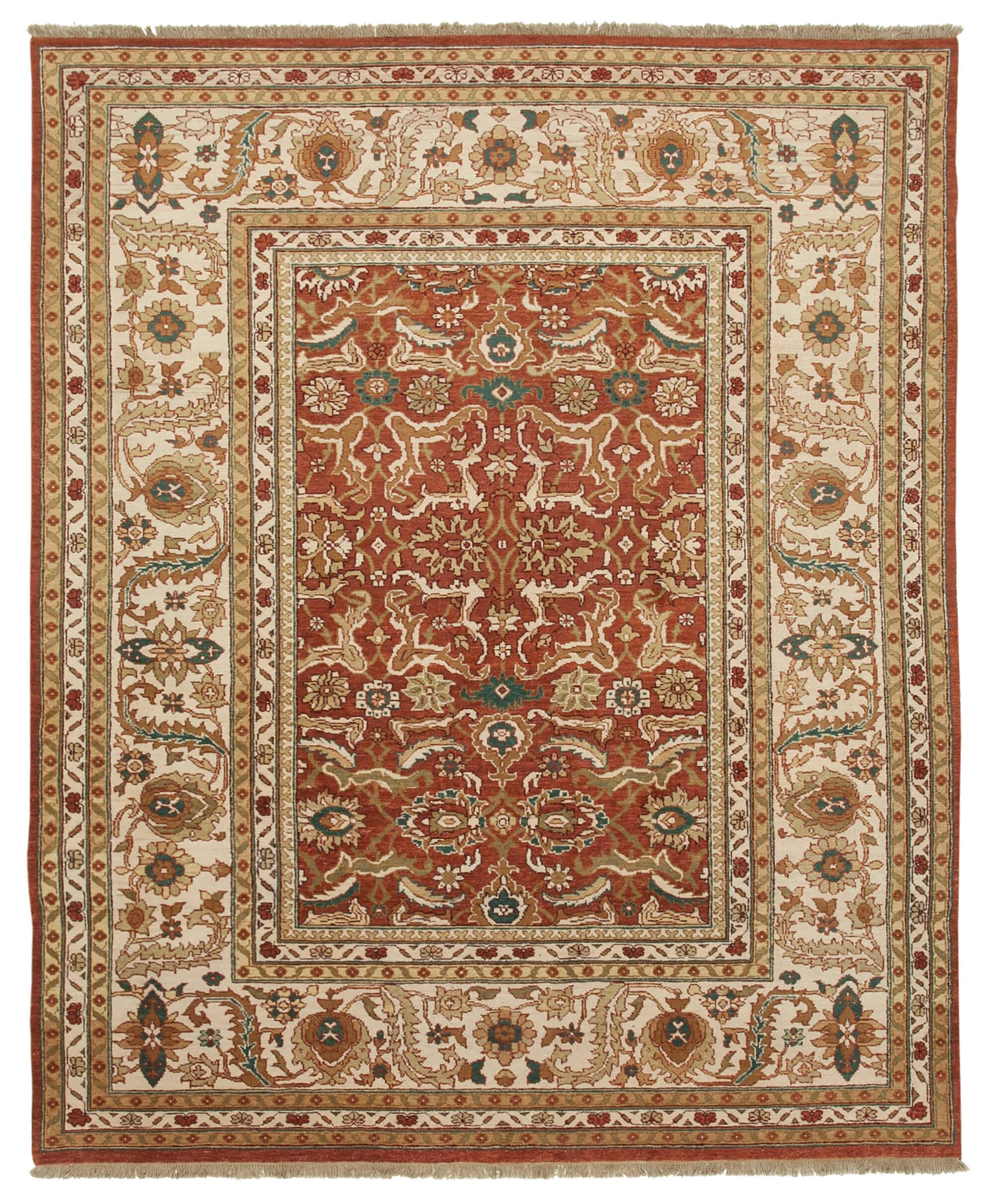 9 x 11 Red Oushak Rug - 3379