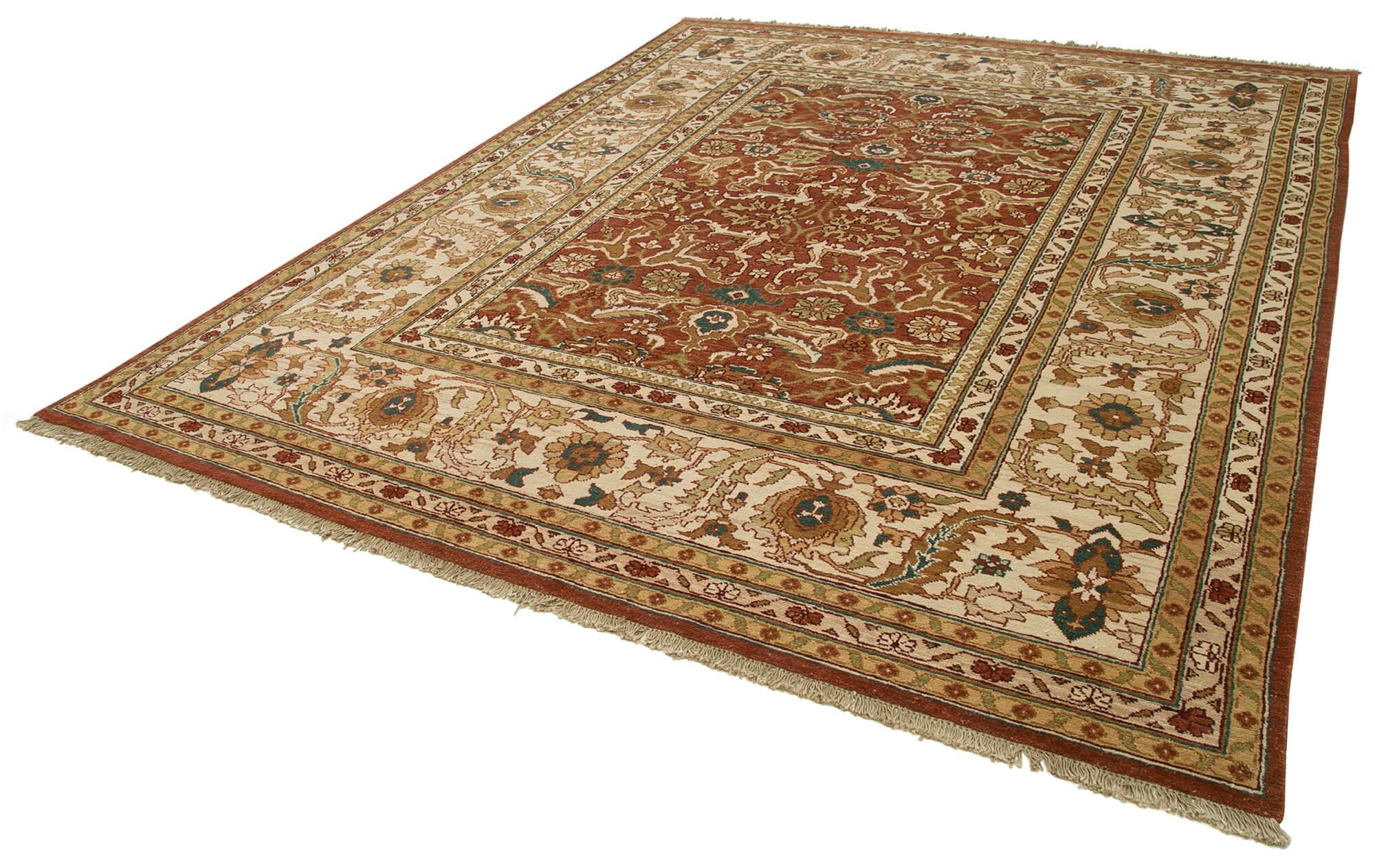 9 x 11 Red Oushak Rug - 3379