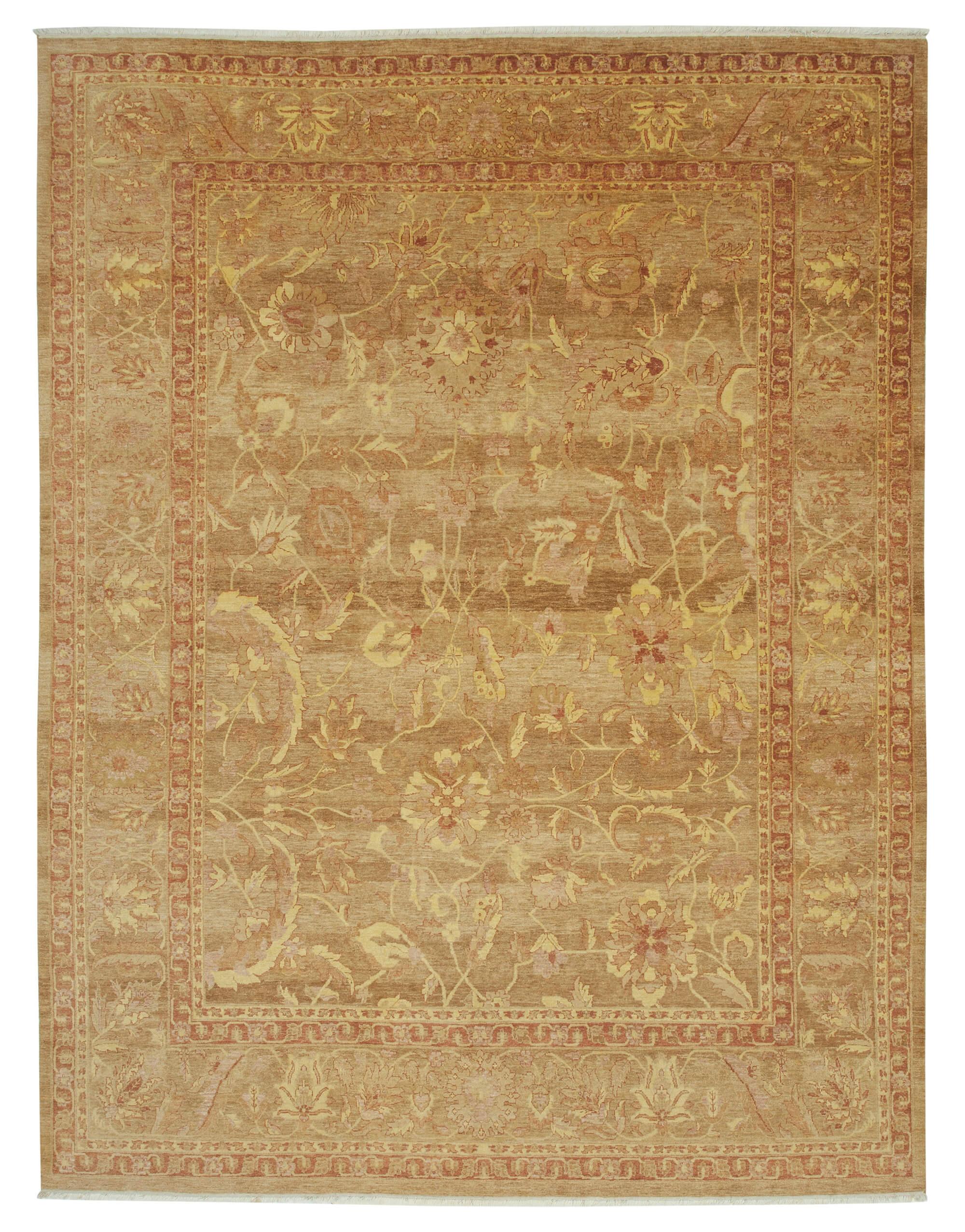 9 x 12 Brown Oushak Rug - 3381