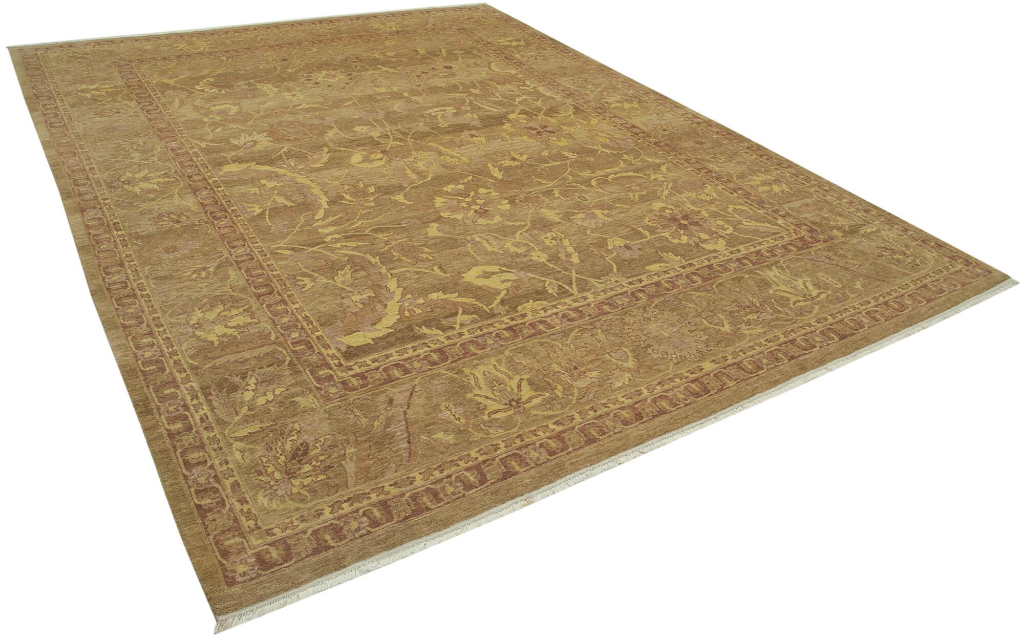 9 x 12 Brown Oushak Rug - 3381