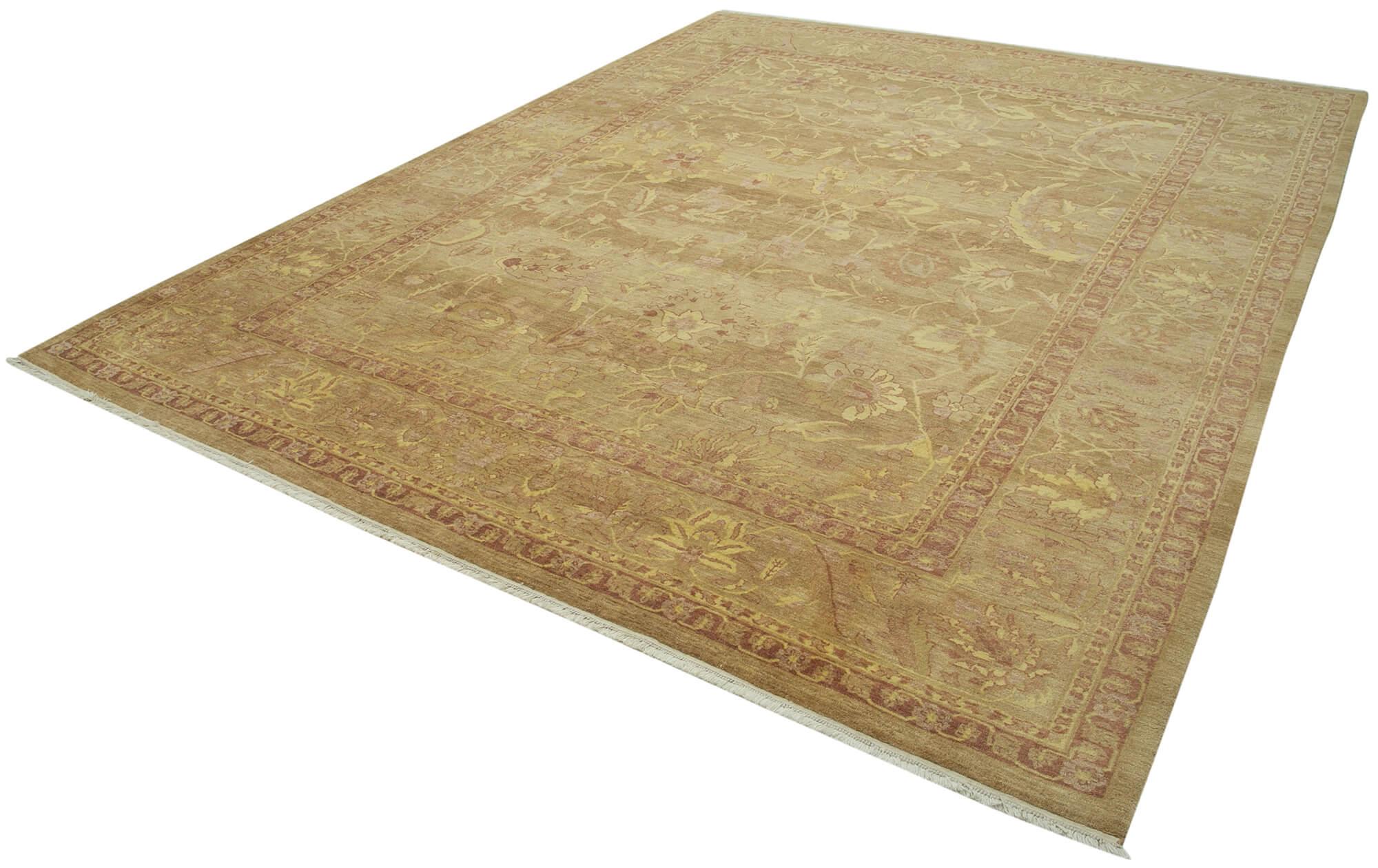 9 x 12 Brown Oushak Rug - 3381