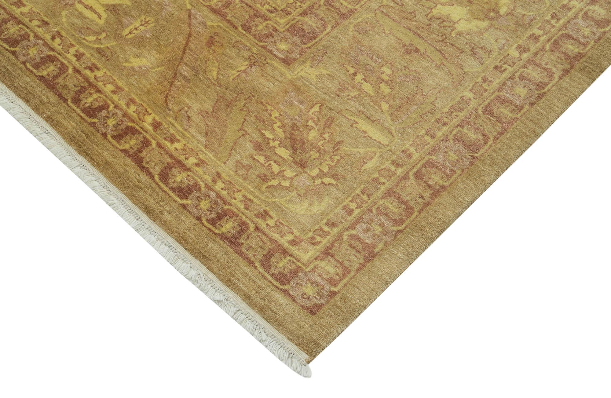 9 x 12 Brown Oushak Rug - 3381