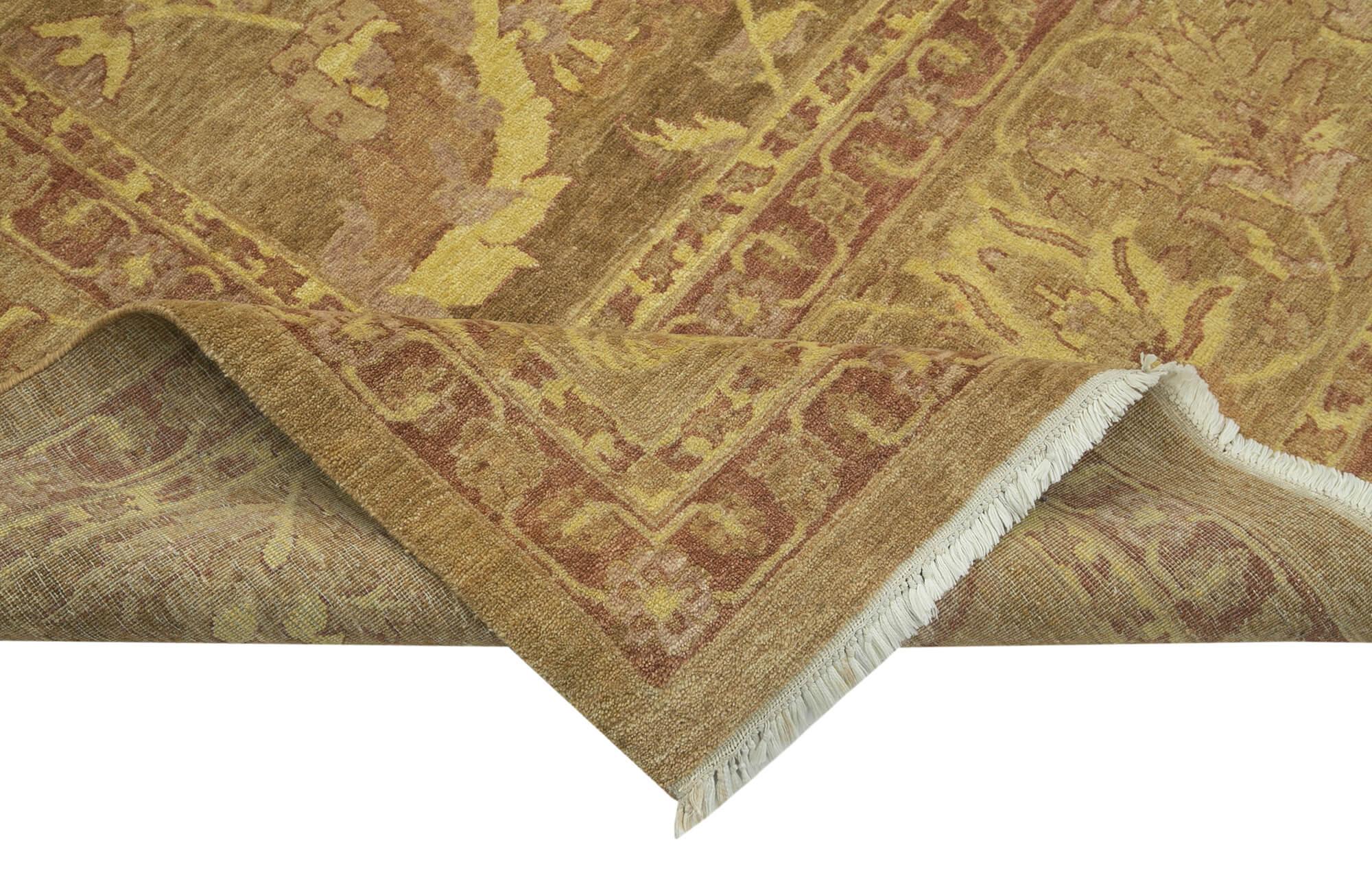 9 x 12 Brown Oushak Rug - 3381