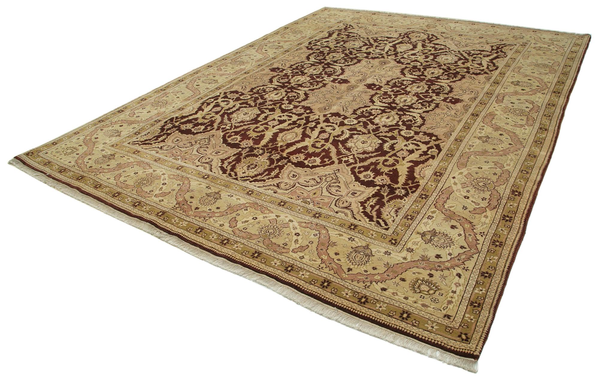 9 x 12 Beige Oushak Rug - 3384