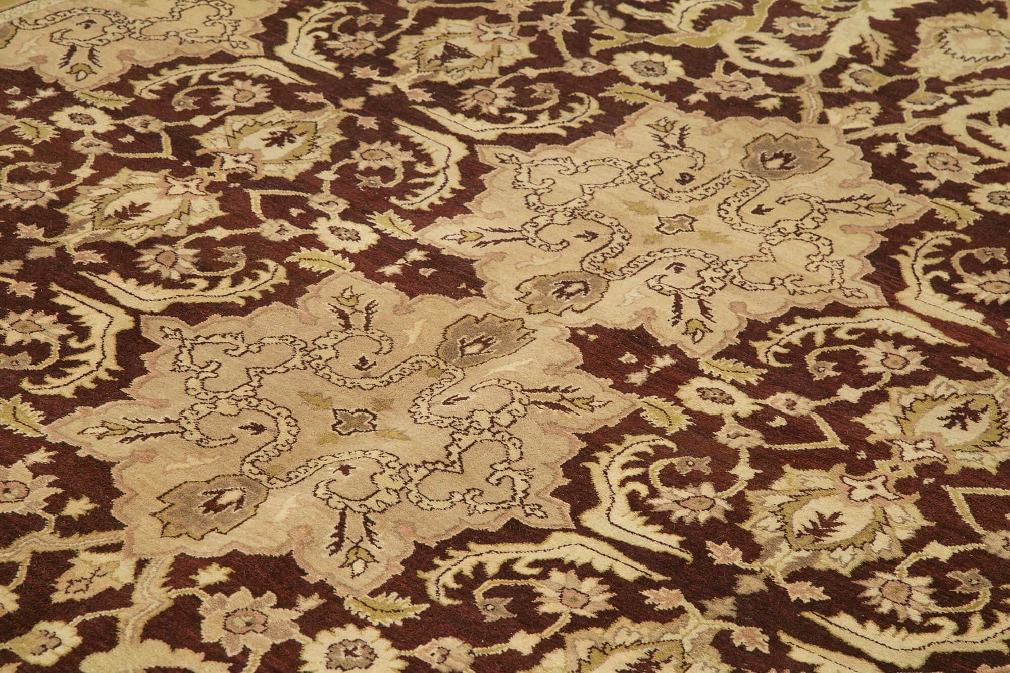 9 x 12 Beige Oushak Rug - 3384