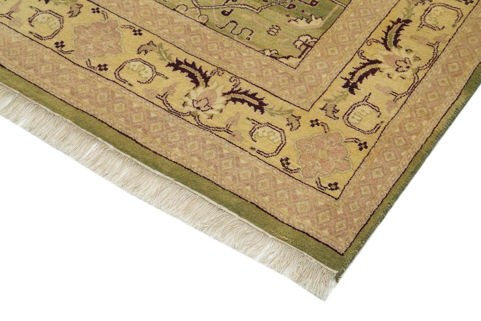 8 x 10 Green Oushak Rug - 3386